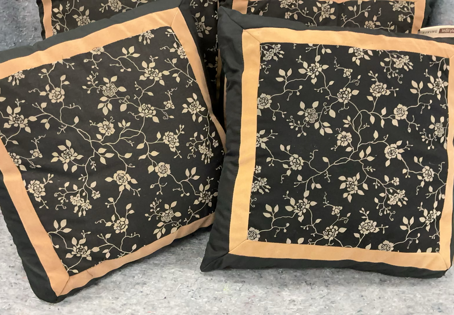 8 Beige & Black Pillows - image 5 of 6