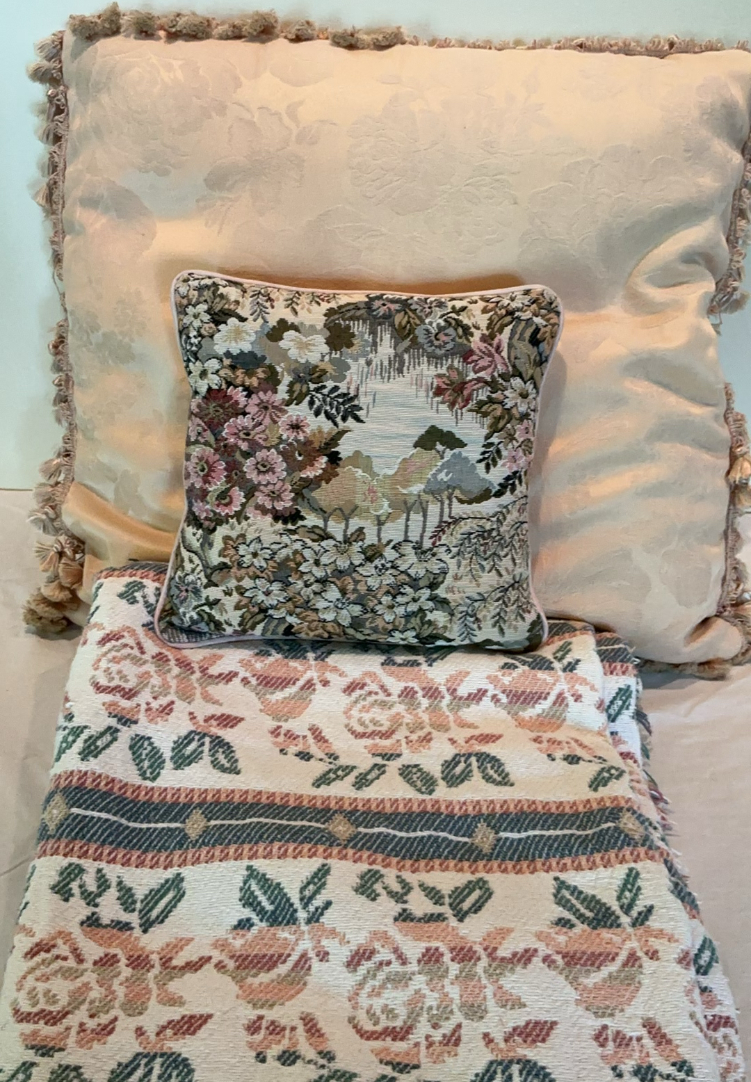 Large Rose Throw Pillow And More - image 1 of 6