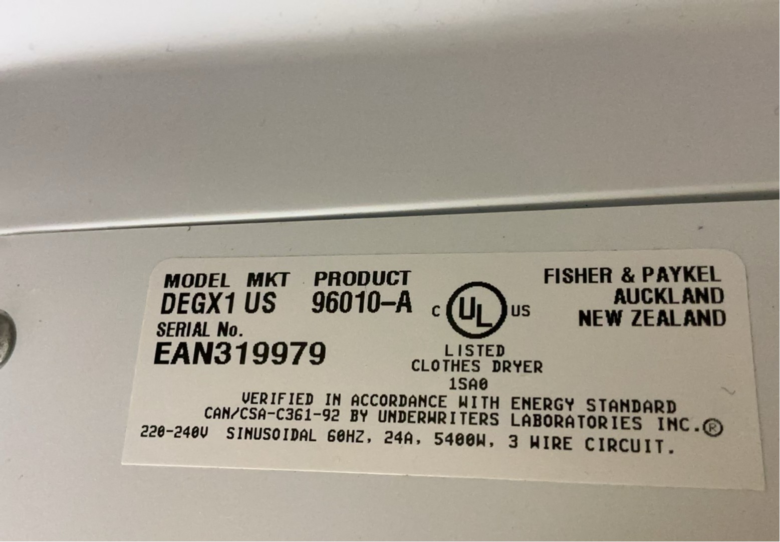 Fisher & Paykel Dryer - image 7 of 9