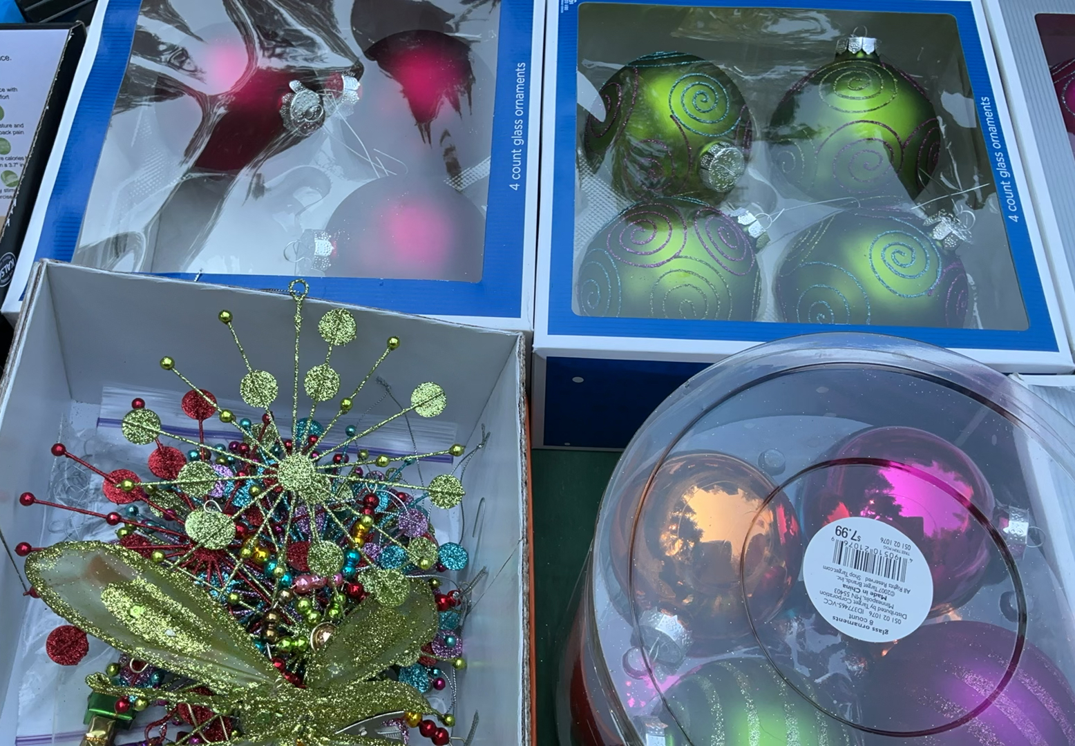 Boxed Pre-lit Slim Christmas Tree with Ornaments and Decor - image 5 of 12