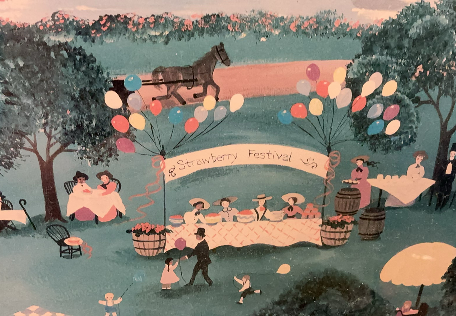 Framed LTD Edition Strawberry Festival, Karri McCue - image 2 of 4