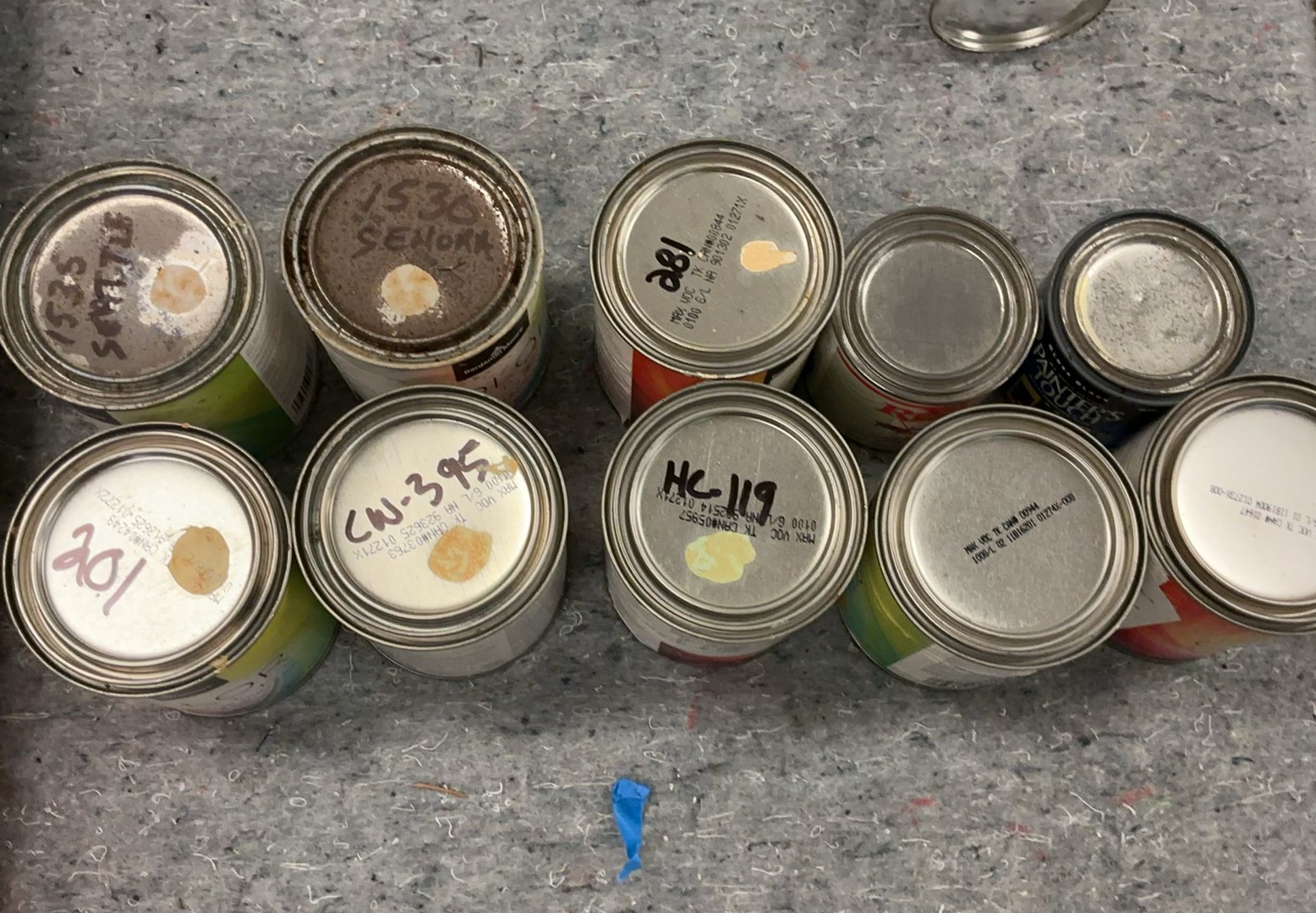26 Small Cans Of Paint Samples - image 3 of 4