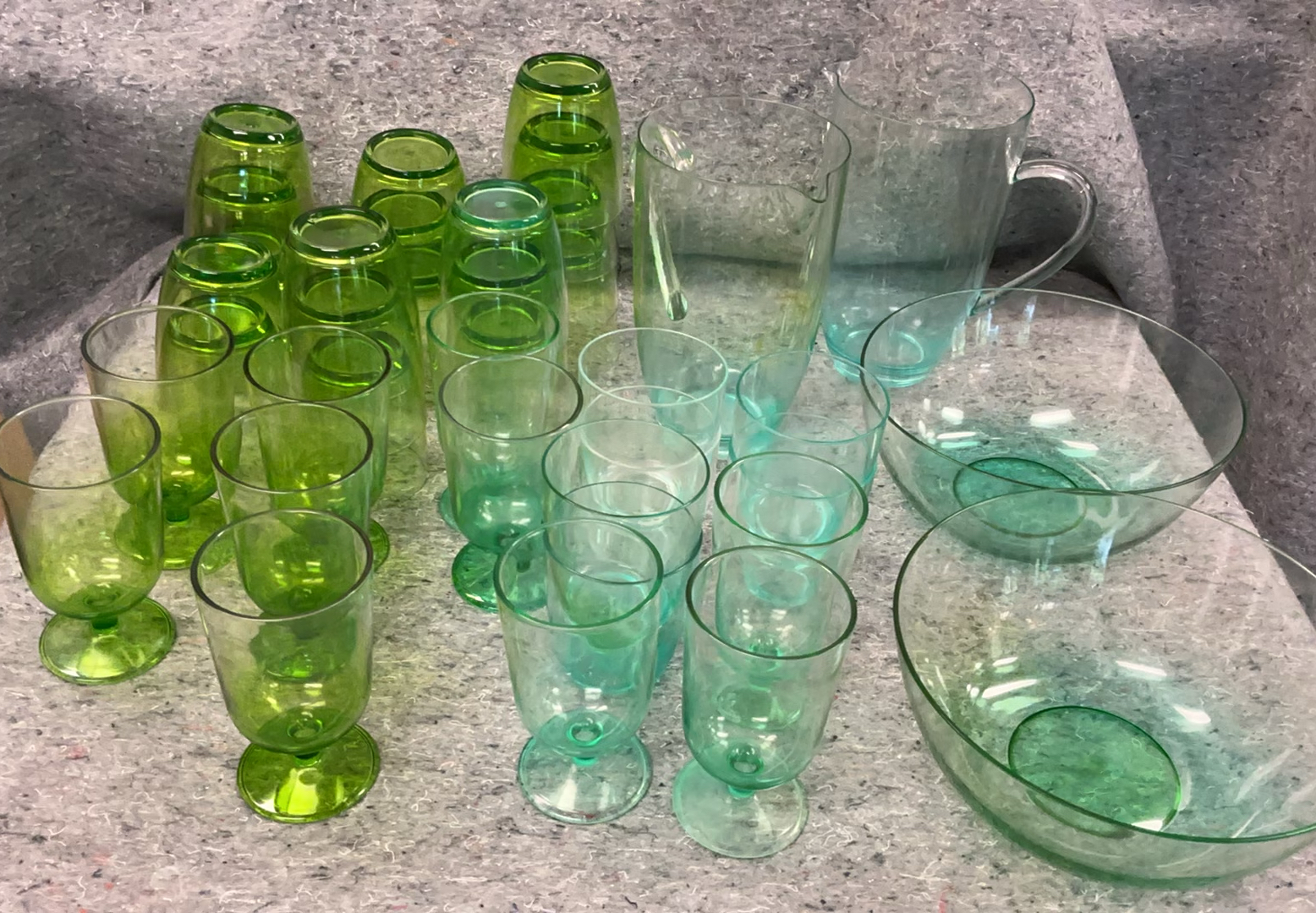 Green Plastic Patio Ware - image 1 of 4