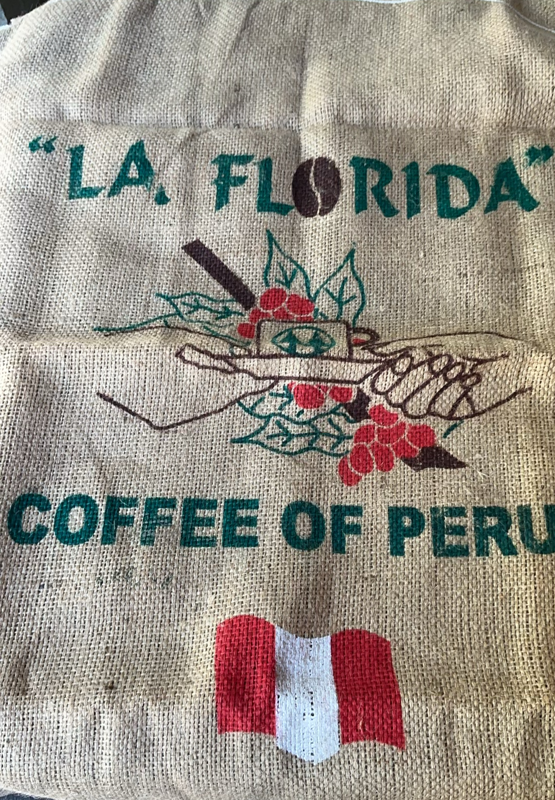 Vintage Bags, Large Burlap Sack from Peru And Bank Bag - image 2 of 6