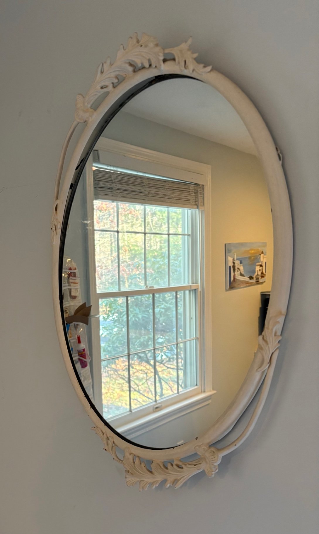 Vintage Victorian Syroco Style Wall Mirror  - image 3 of 4