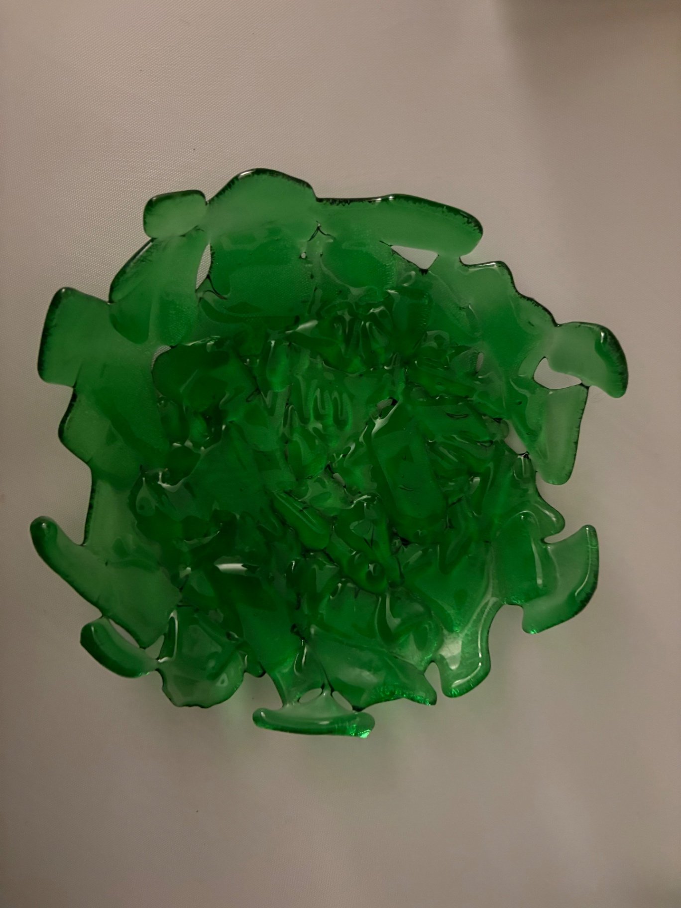 Assorted Art Glass ,Sydenstricker Fused Plate, Swirled Blown and Recycled - image 16 of 20