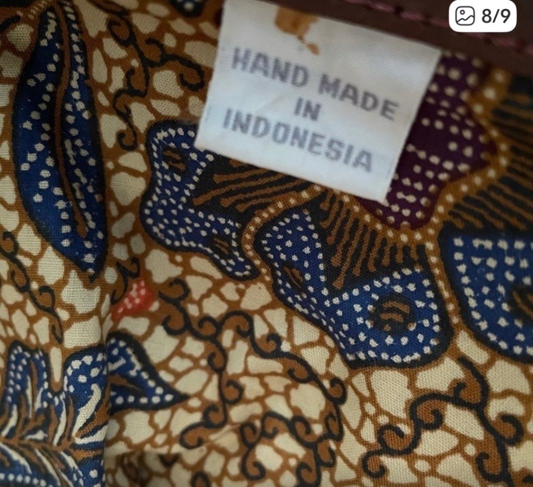 Vintage Leather and Woven Wicker Satchel Handbag - image 5 of 6