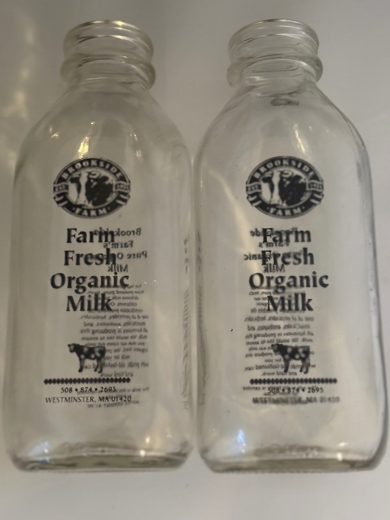 Vintage Farmhouse Milk Bottles and Anchor Hocking Hill Storage Jar - image 3 of 10