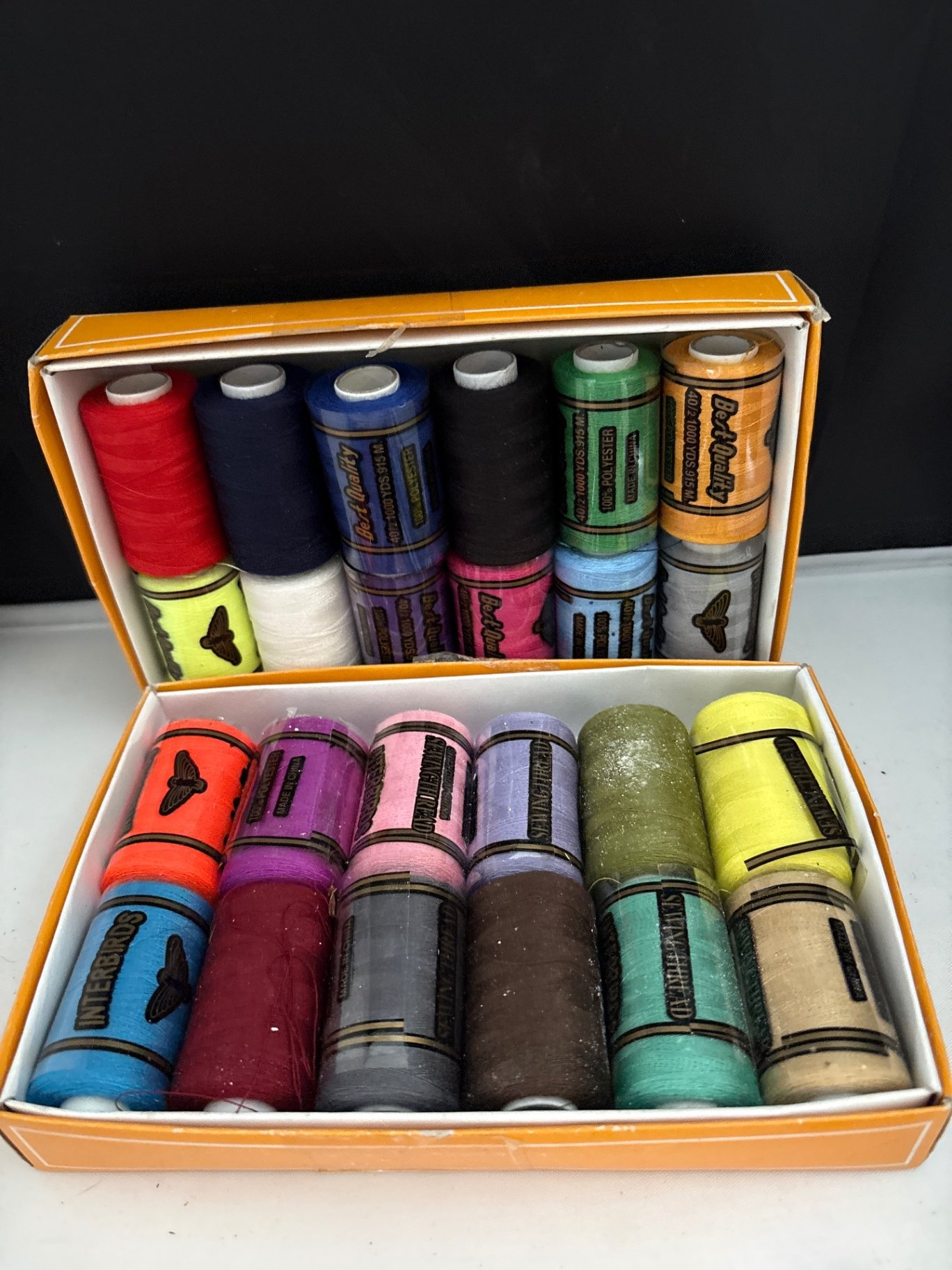 Mid Century Wicker Sewing Box with Sewing Accessories and Tools  - image 6 of 12