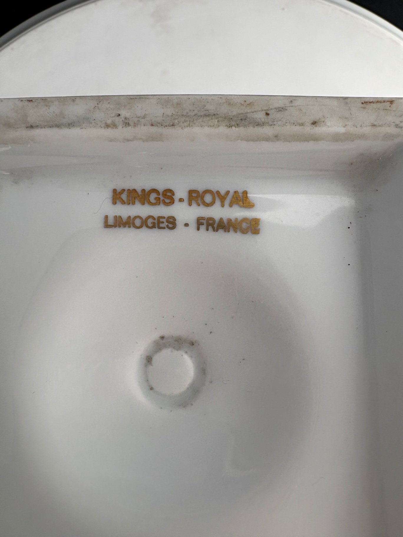 Golden Anniversary Limoges Gilded Rose Stand and More - image 5 of 12