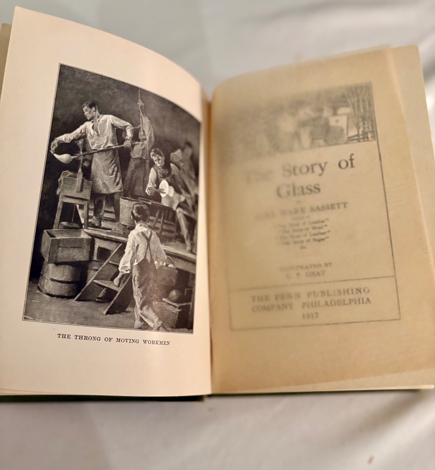 Bassett, The Story of Sugar & The Story of Glass, Illustrator,  C.P Gray - image 3 of 16