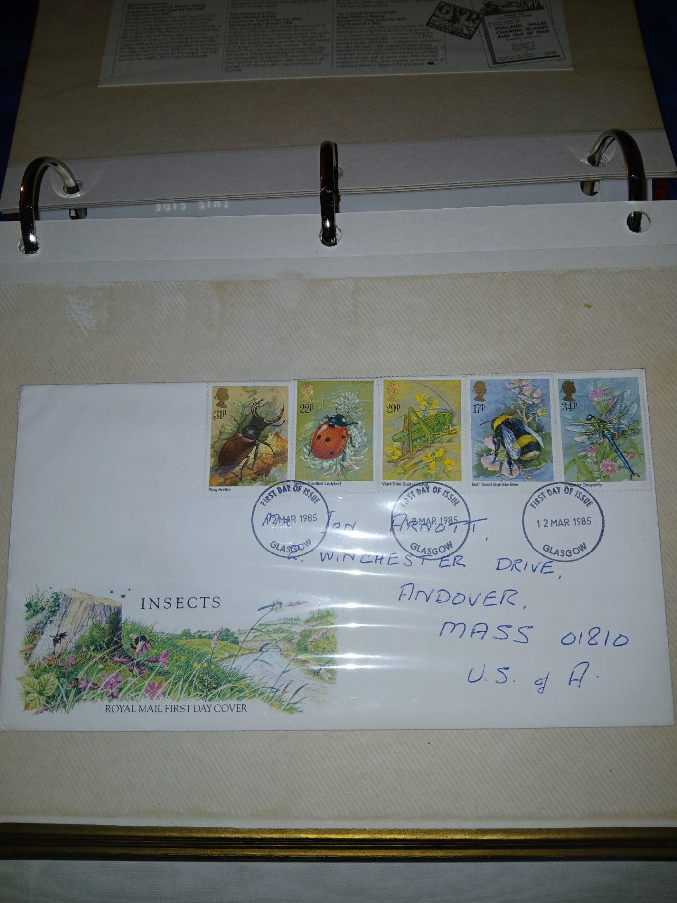 Large British Stamp Collectors Album and US First Day Issues and More  - image 2 of 26