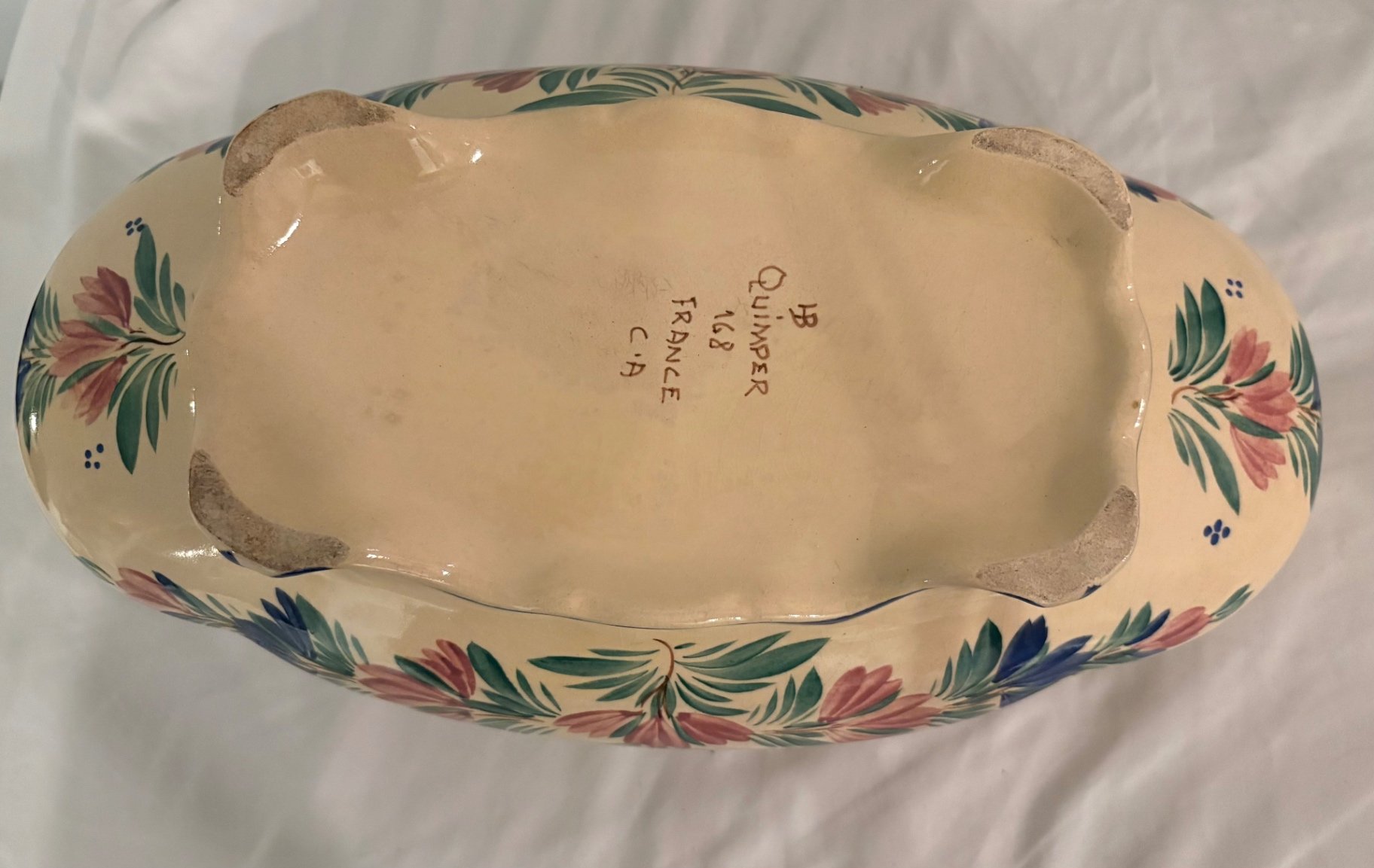 HB Quimper Faience Hand Painted Pottery  - image 5 of 6