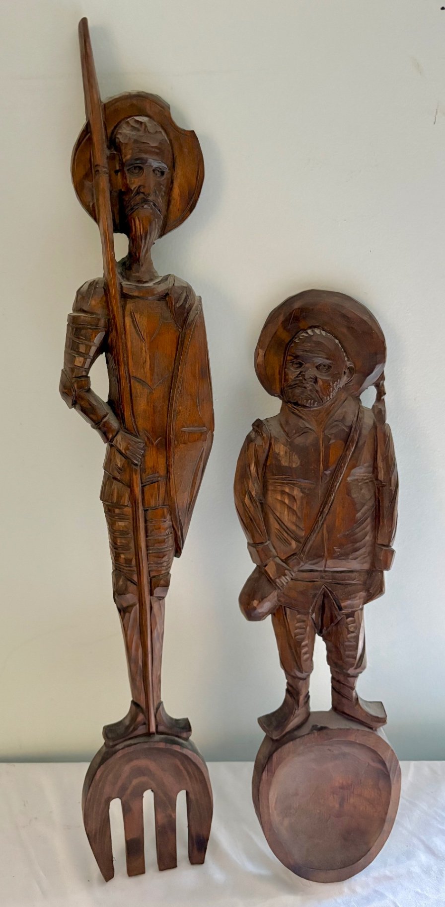 Vintage Don Quixote and Sancho Panza Fork and Spoon Wall Art - image 1 of 5