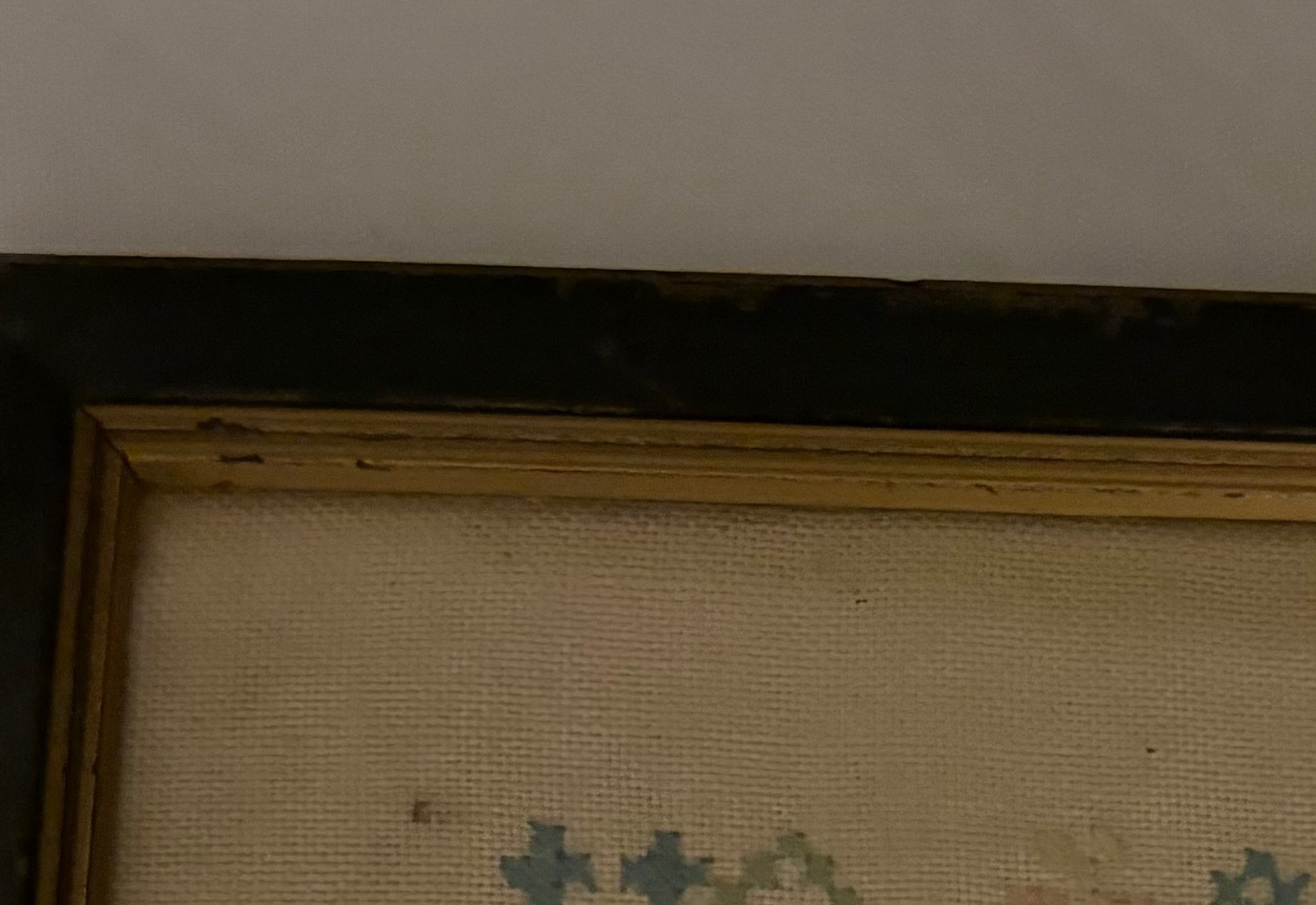 Vintage Cross Stitch Framed Embroidery , 1936 - image 6 of 6