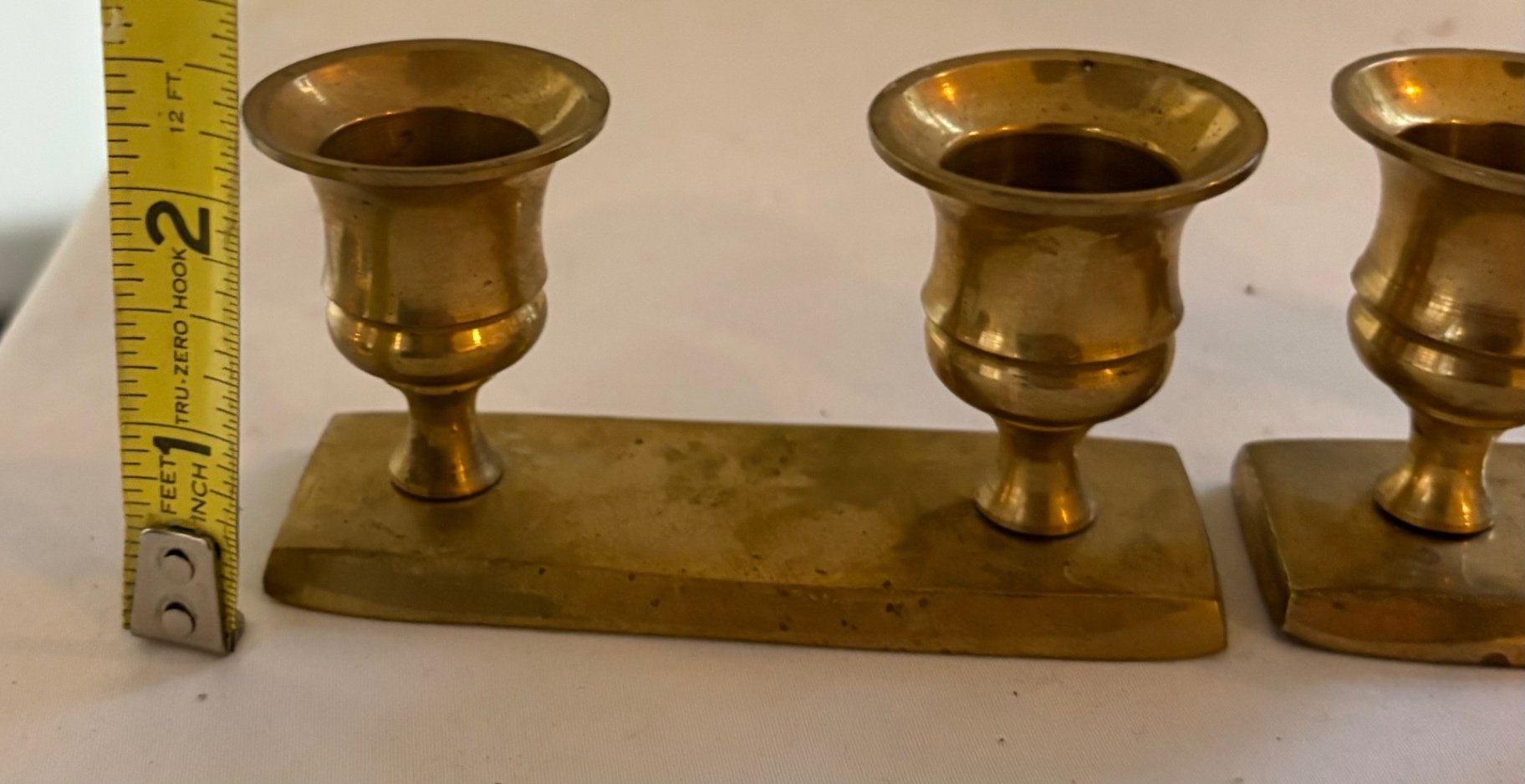 8 Vintage Brass Candlestick Holders  - image 12 of 12