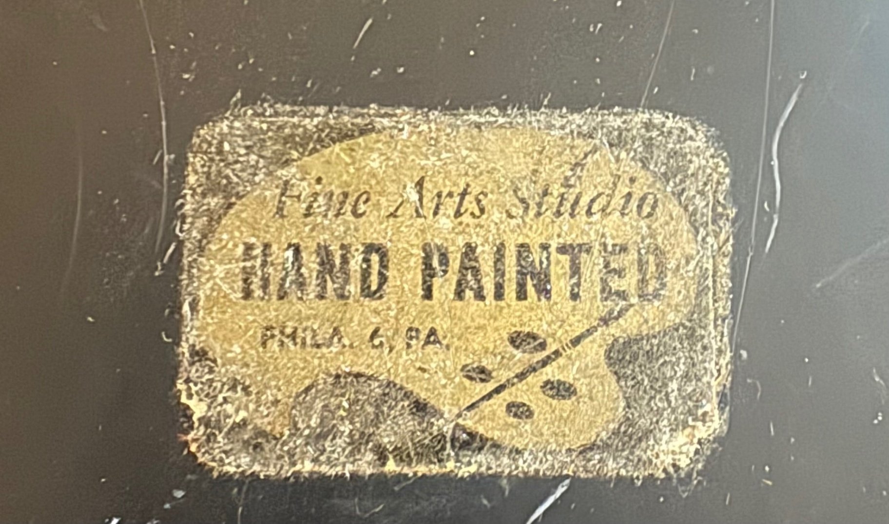 Vintage Signed Toleware Tray, by Alix Originals  - image 4 of 4