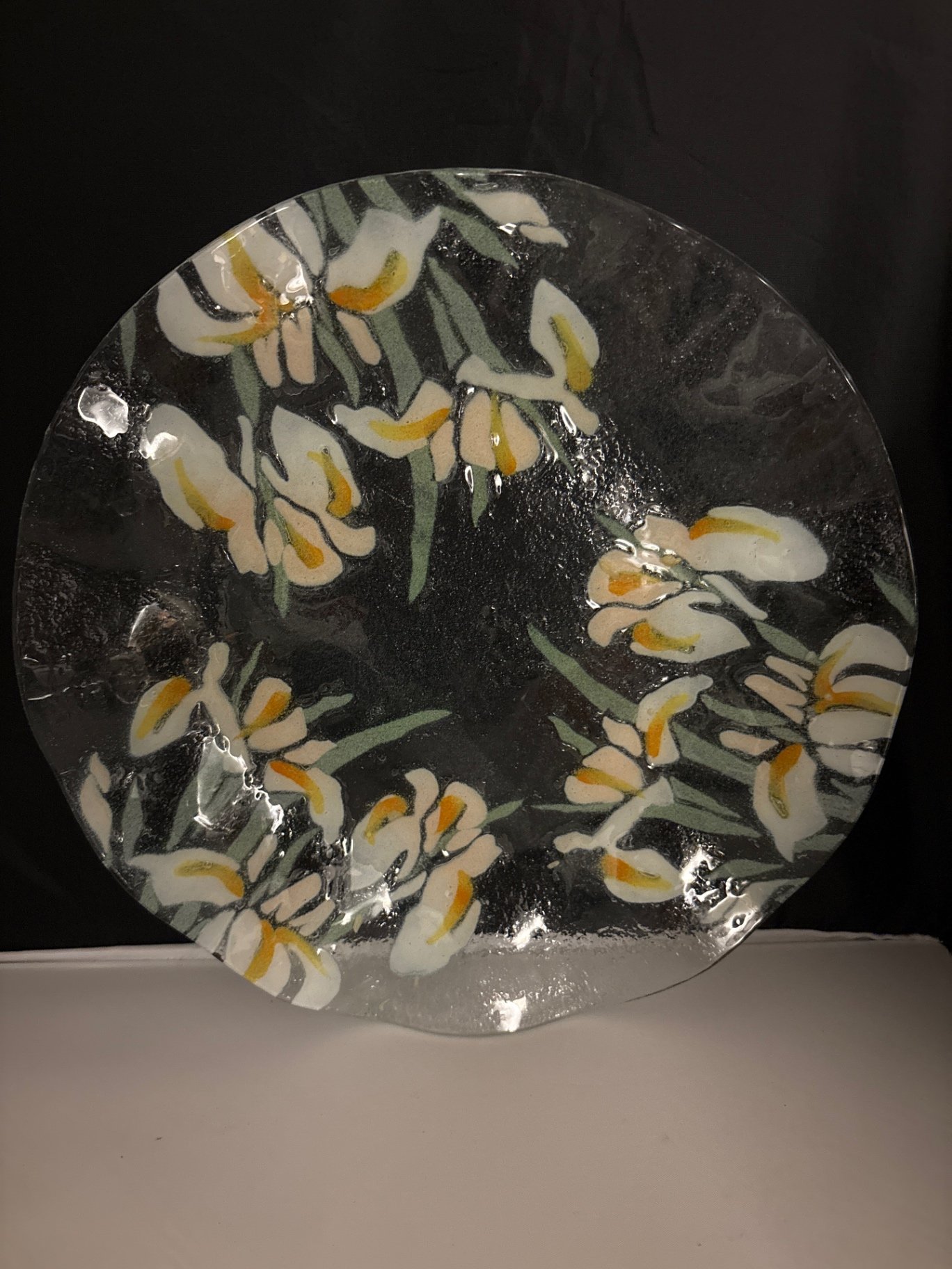 Assorted Art Glass ,Sydenstricker Fused Plate, Swirled Blown and Recycled - image 6 of 20
