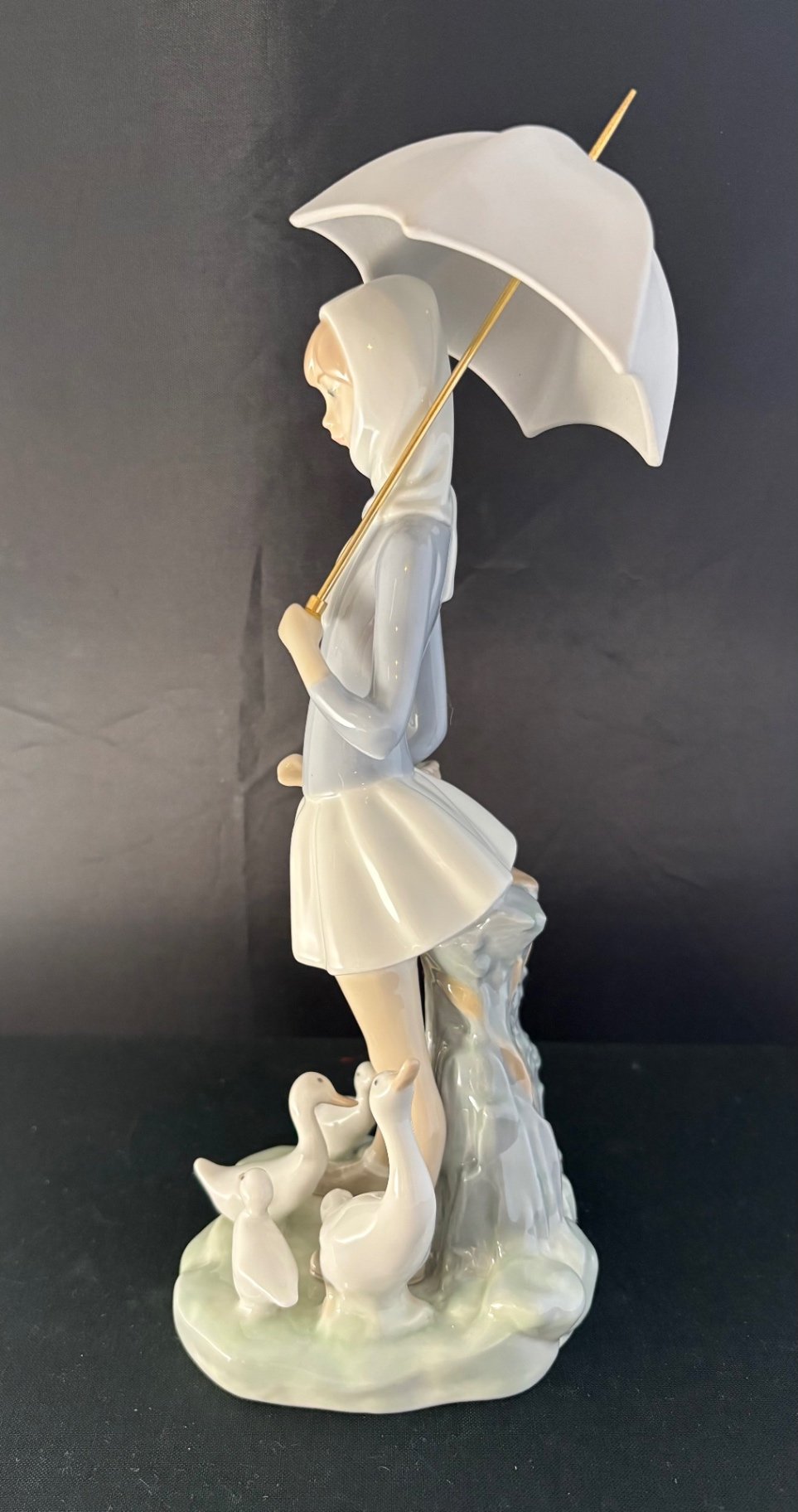 Lladro “Girl with Umbrella and Geese” # 4510 - image 5 of 8