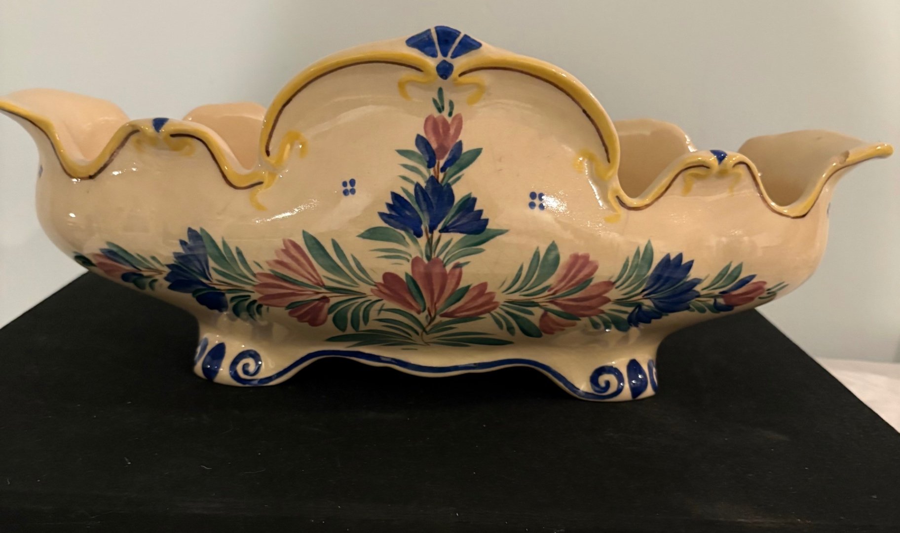 HB Quimper Faience Hand Painted Pottery  - image 1 of 6