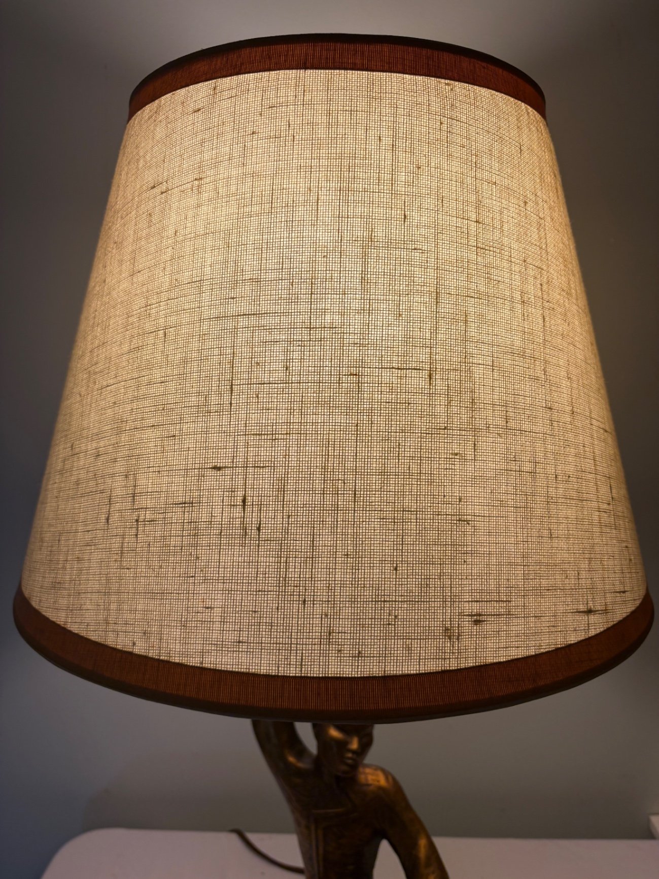 Art Deco Sculptural Lamp of Thai Musician or Deity - image 6 of 6