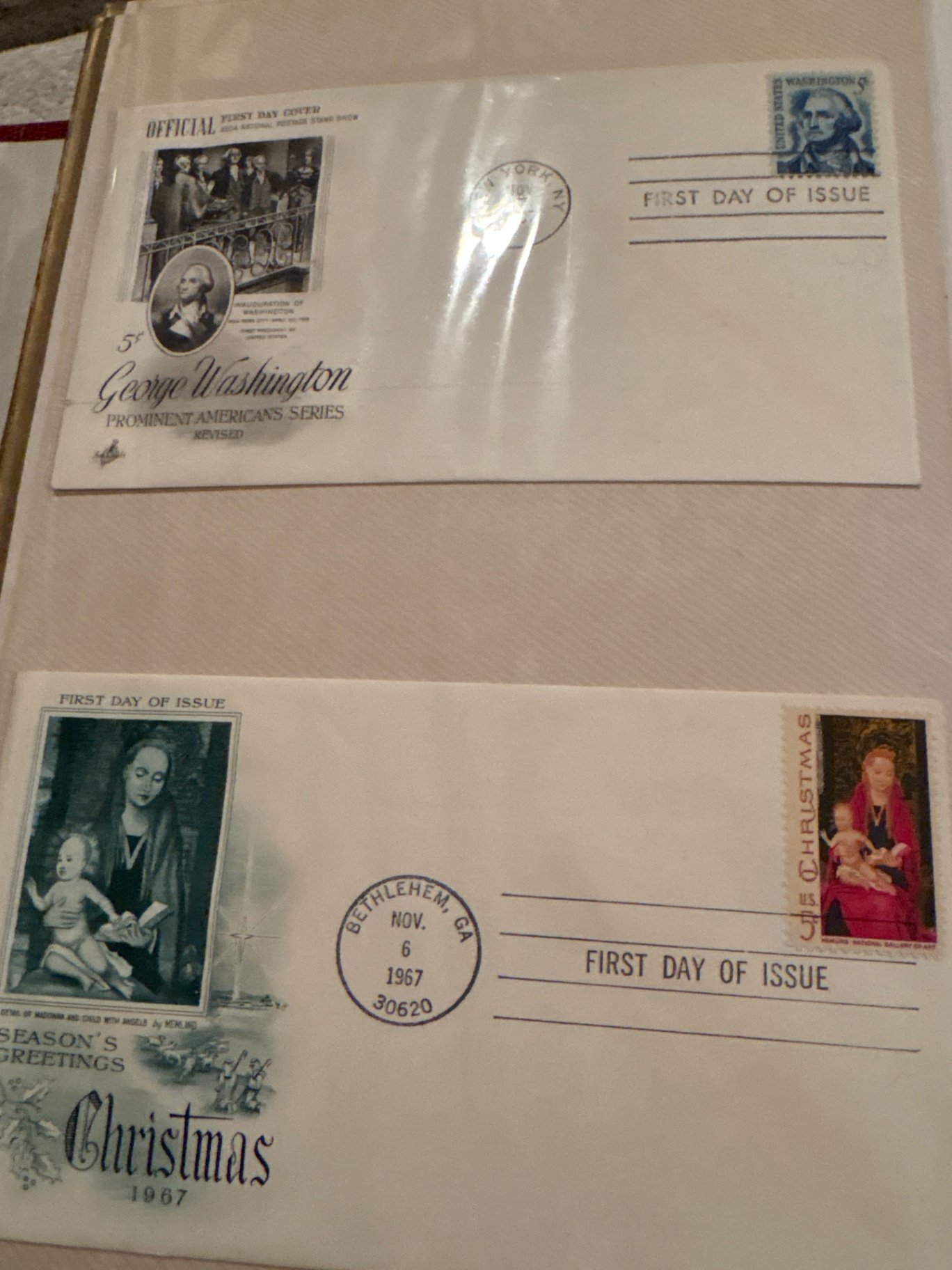 Large British Stamp Collectors Album and US First Day Issues and More  - image 18 of 26