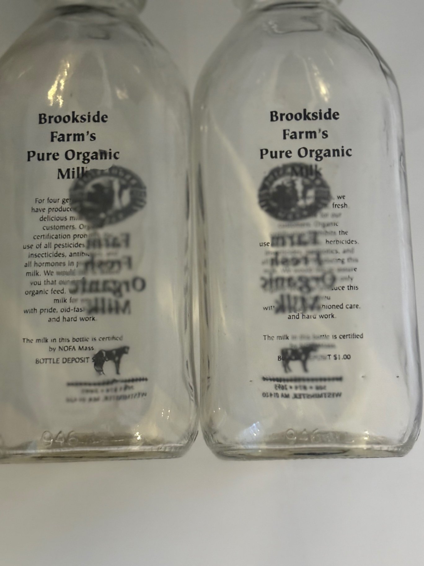 Vintage Farmhouse Milk Bottles and Anchor Hocking Hill Storage Jar - image 4 of 10