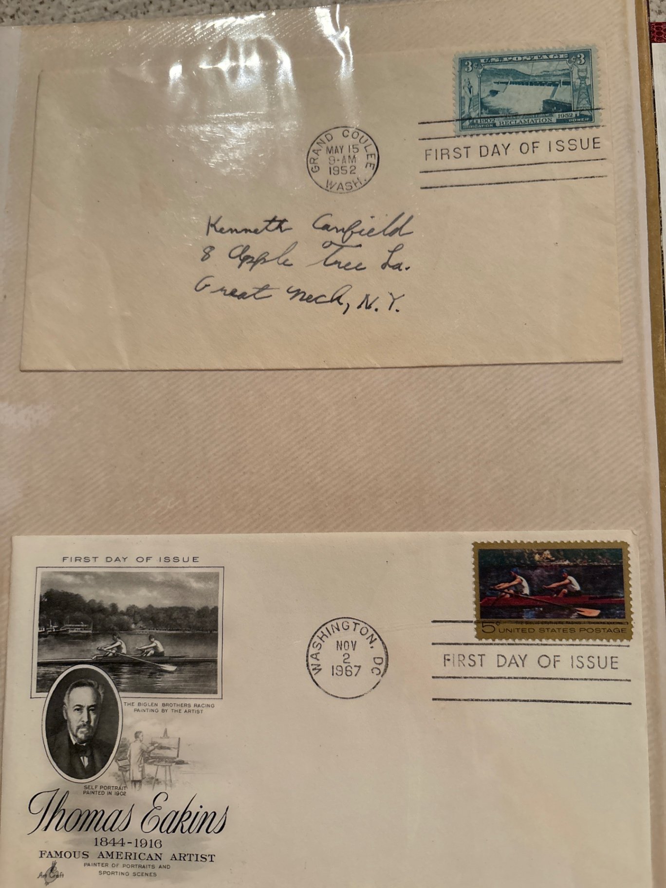 Large British Stamp Collectors Album and US First Day Issues and More  - image 17 of 26