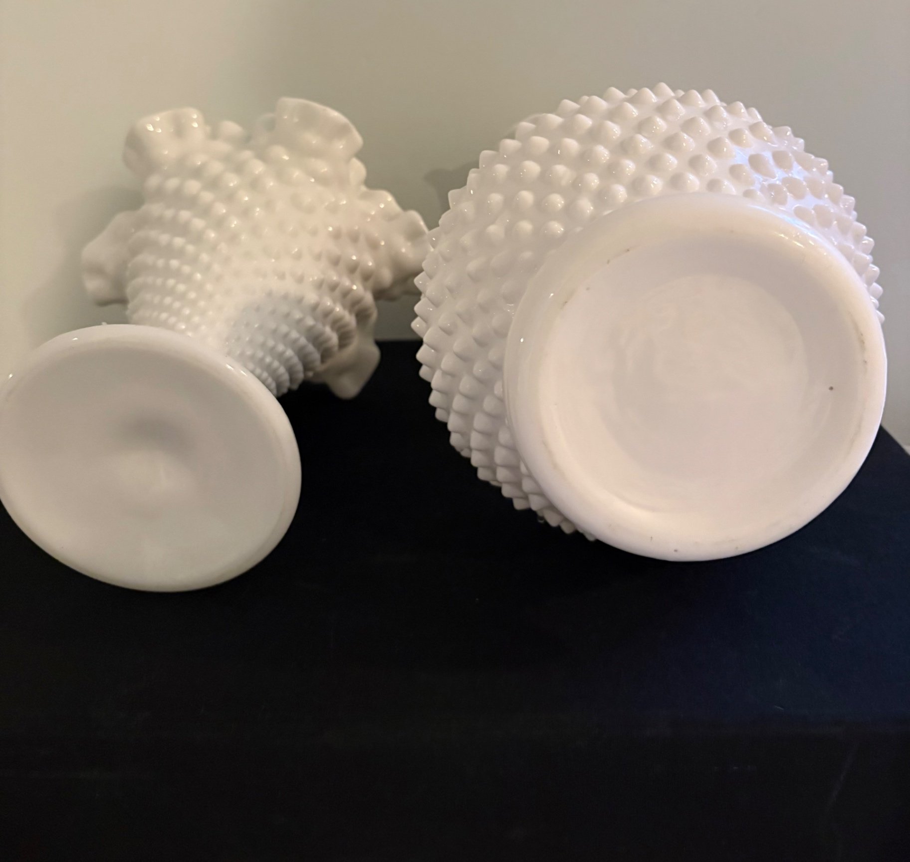 Fenton Vintage Milk Glass Hobnail Vases  - image 8 of 8