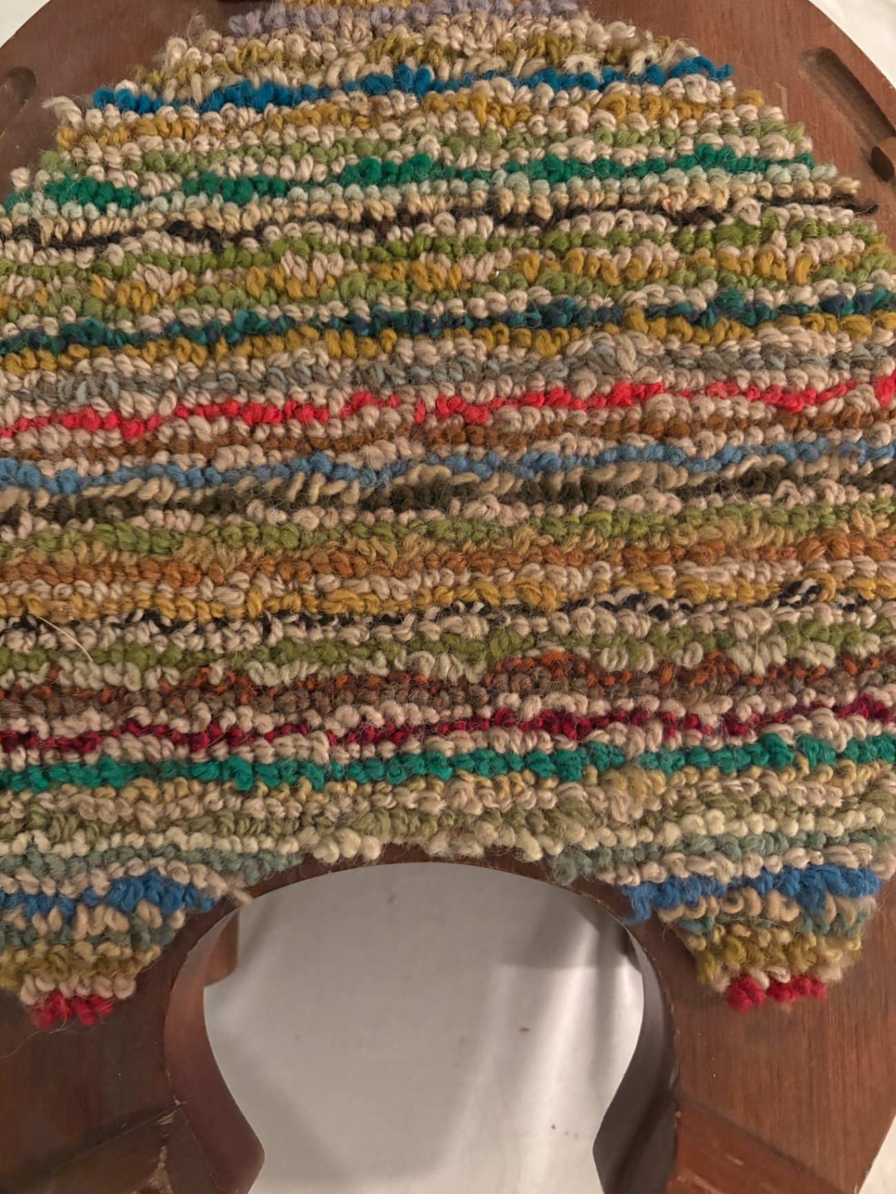 Mid Century Horseshoe Foot Stool by Cornwall Wood Products , Maine  - image 6 of 7