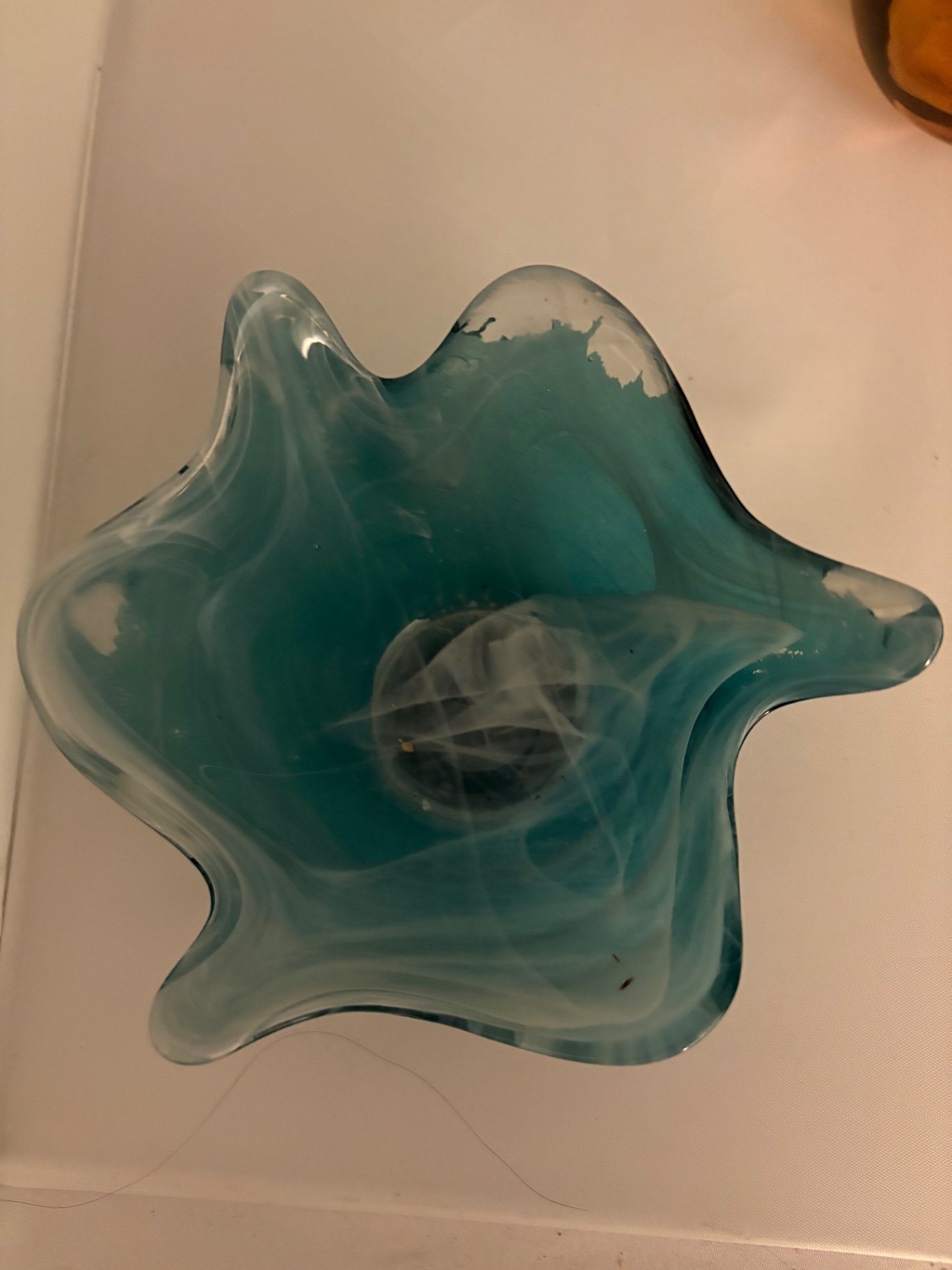 Assorted Art Glass ,Sydenstricker Fused Plate, Swirled Blown and Recycled - image 19 of 20