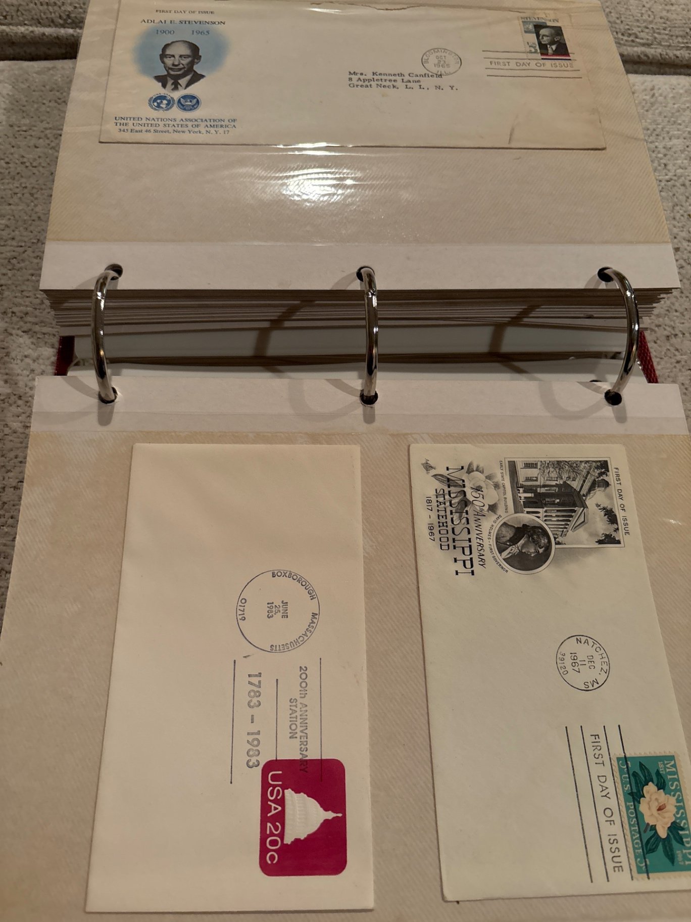 Large British Stamp Collectors Album and US First Day Issues and More  - image 20 of 26