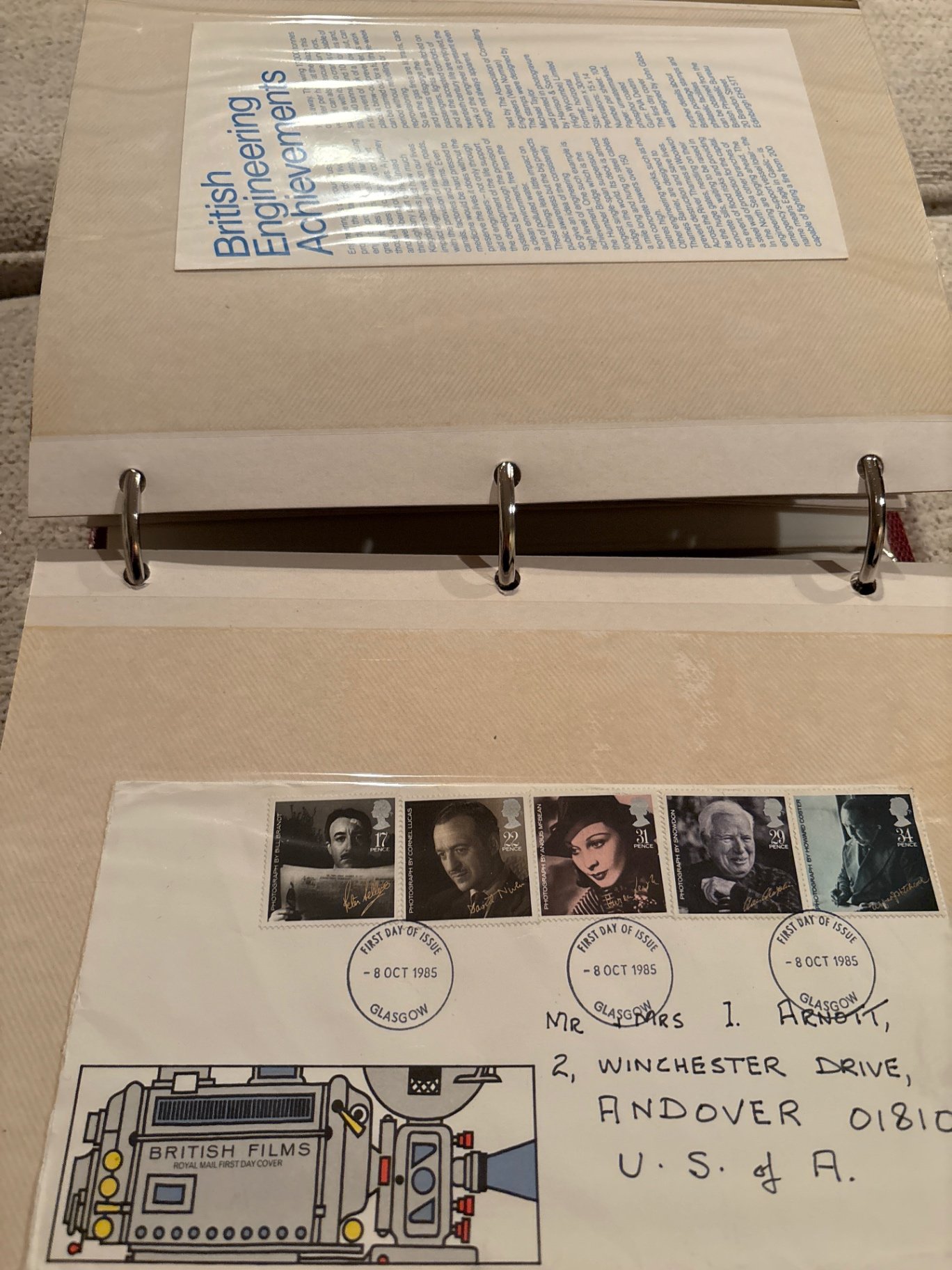 Large British Stamp Collectors Album and US First Day Issues and More  - image 13 of 26