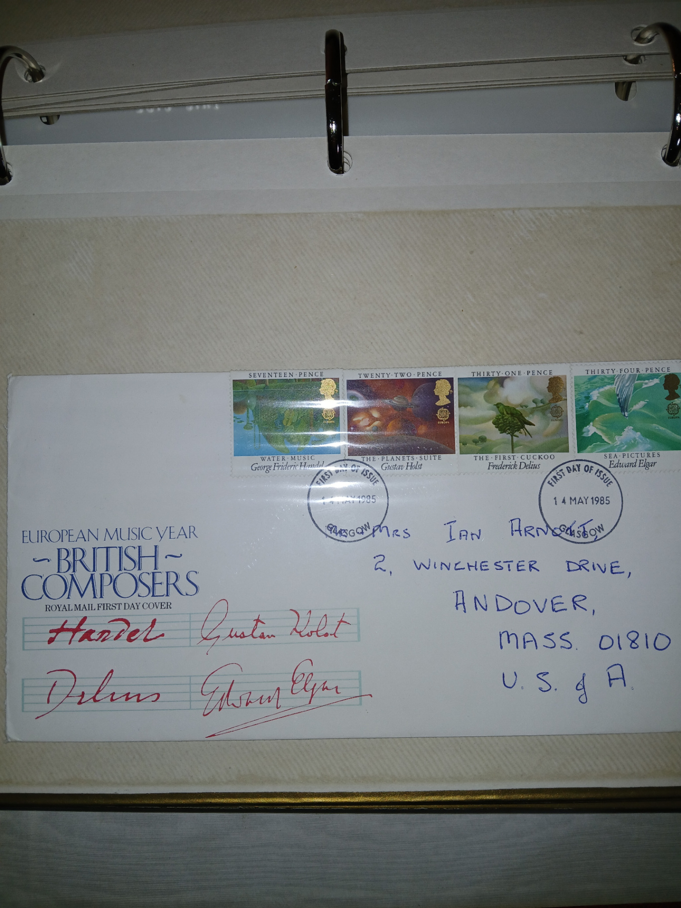 Large British Stamp Collectors Album and US First Day Issues and More  - image 4 of 26