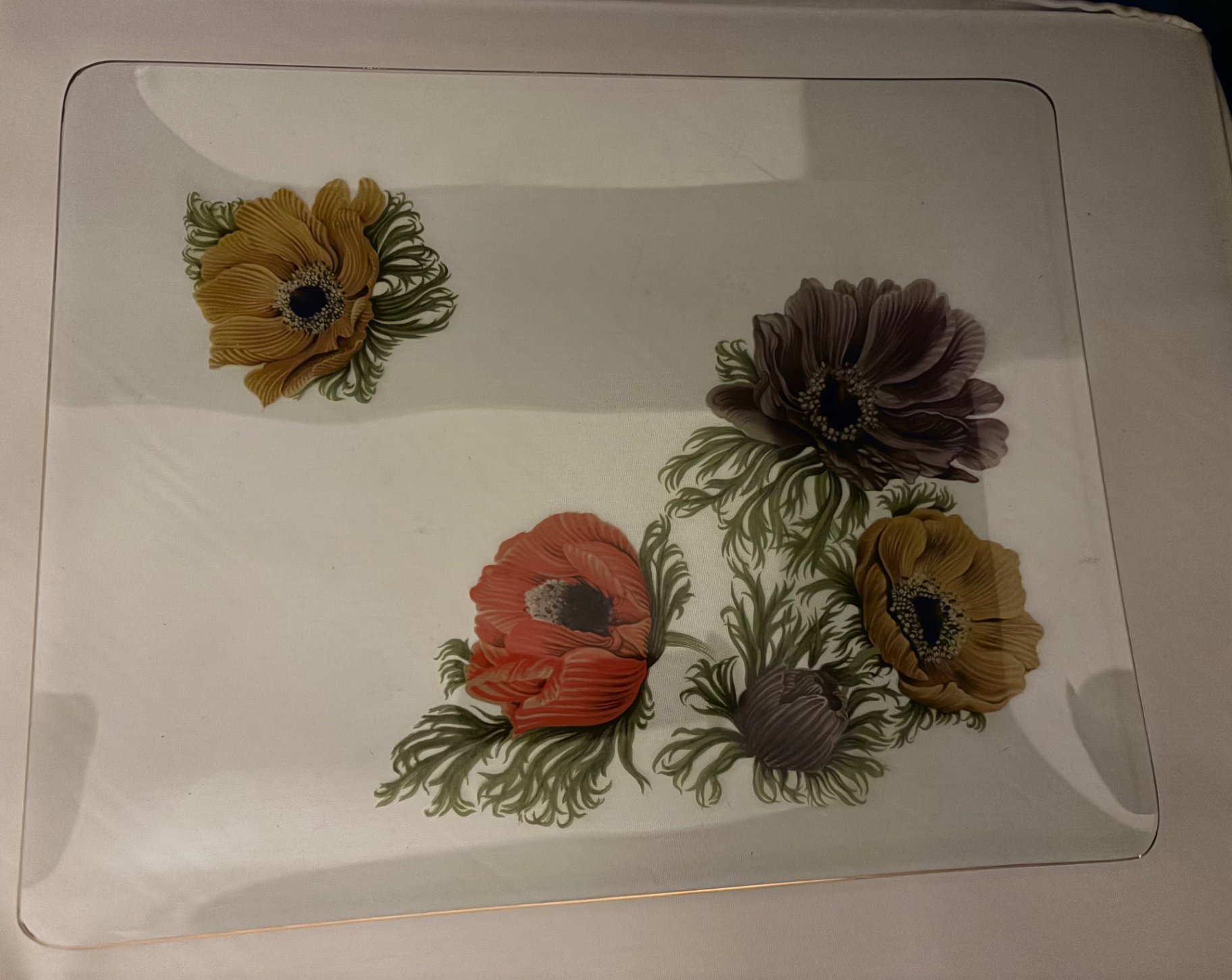 Brunelli Ceramic and Pilkington-Chance Glass Serving Platters  - image 3 of 3