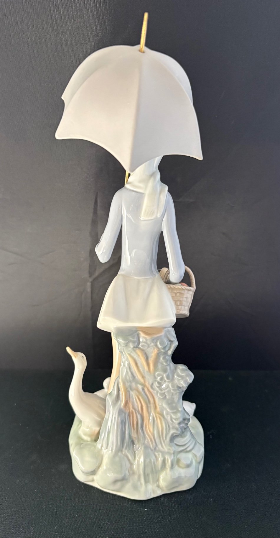 Lladro “Girl with Umbrella and Geese” # 4510 - image 7 of 8