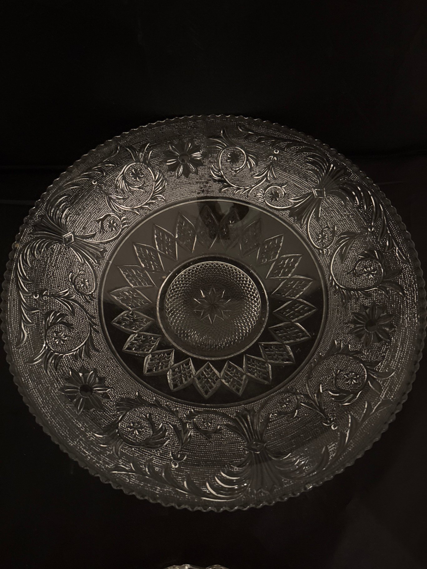 Mid-Century Modern Pressed Glass Hostess Serveware - image 2 of 9