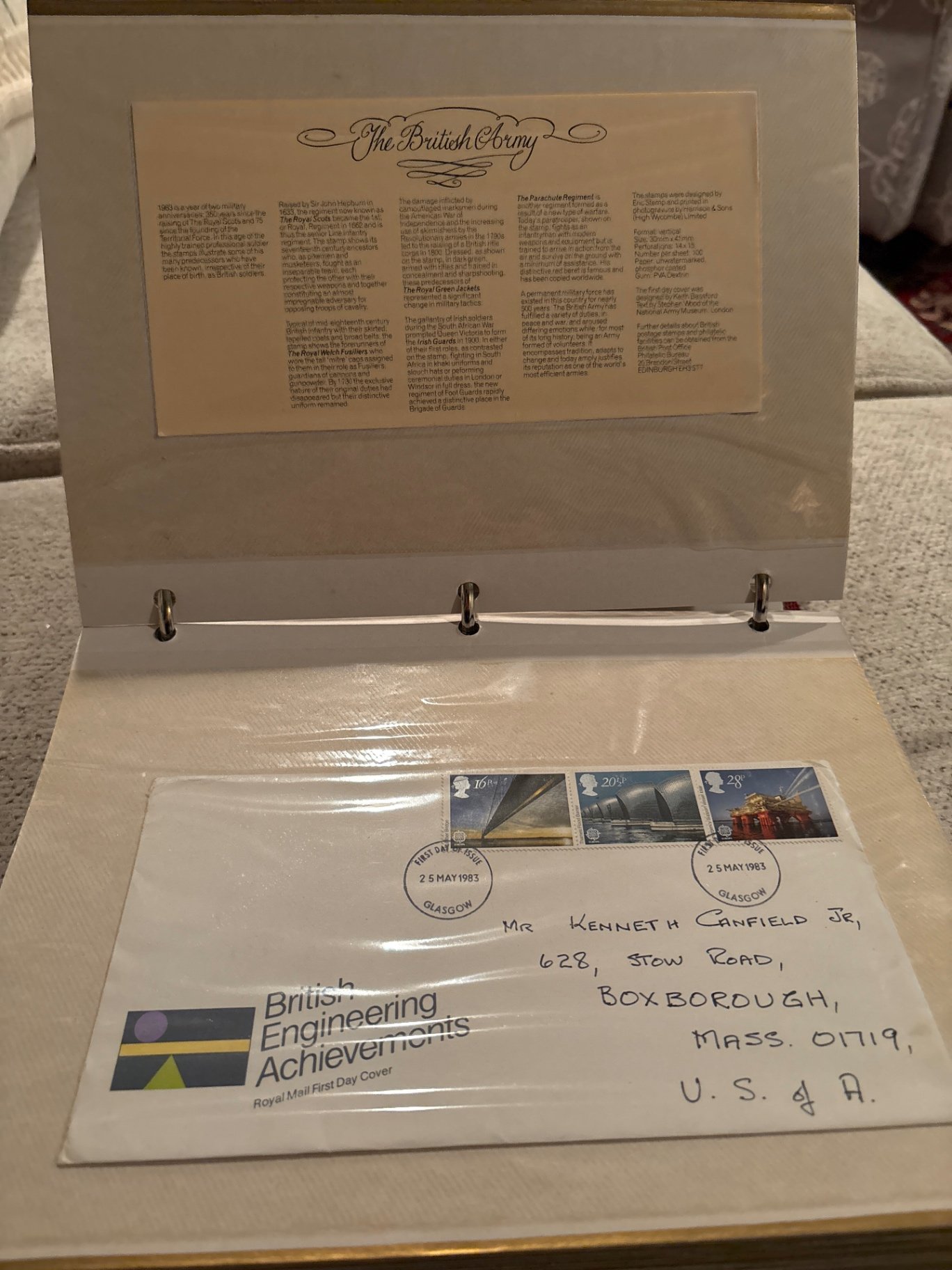 Large British Stamp Collectors Album and US First Day Issues and More  - image 12 of 26