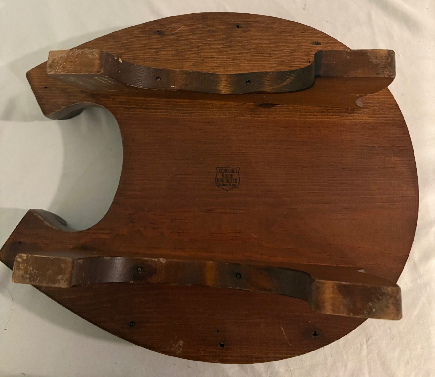 Mid Century Horseshoe Foot Stool by Cornwall Wood Products , Maine  - image 5 of 7