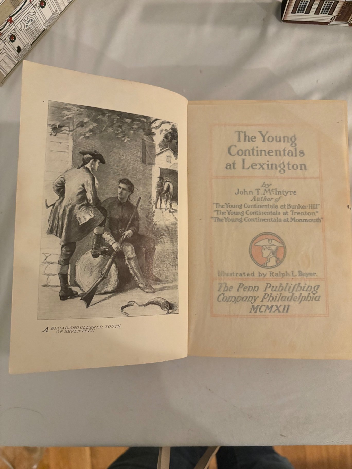 McIntyre, The Young Continentals at Lexington, Illustrator Ralph L. Boyer - image 2 of 10