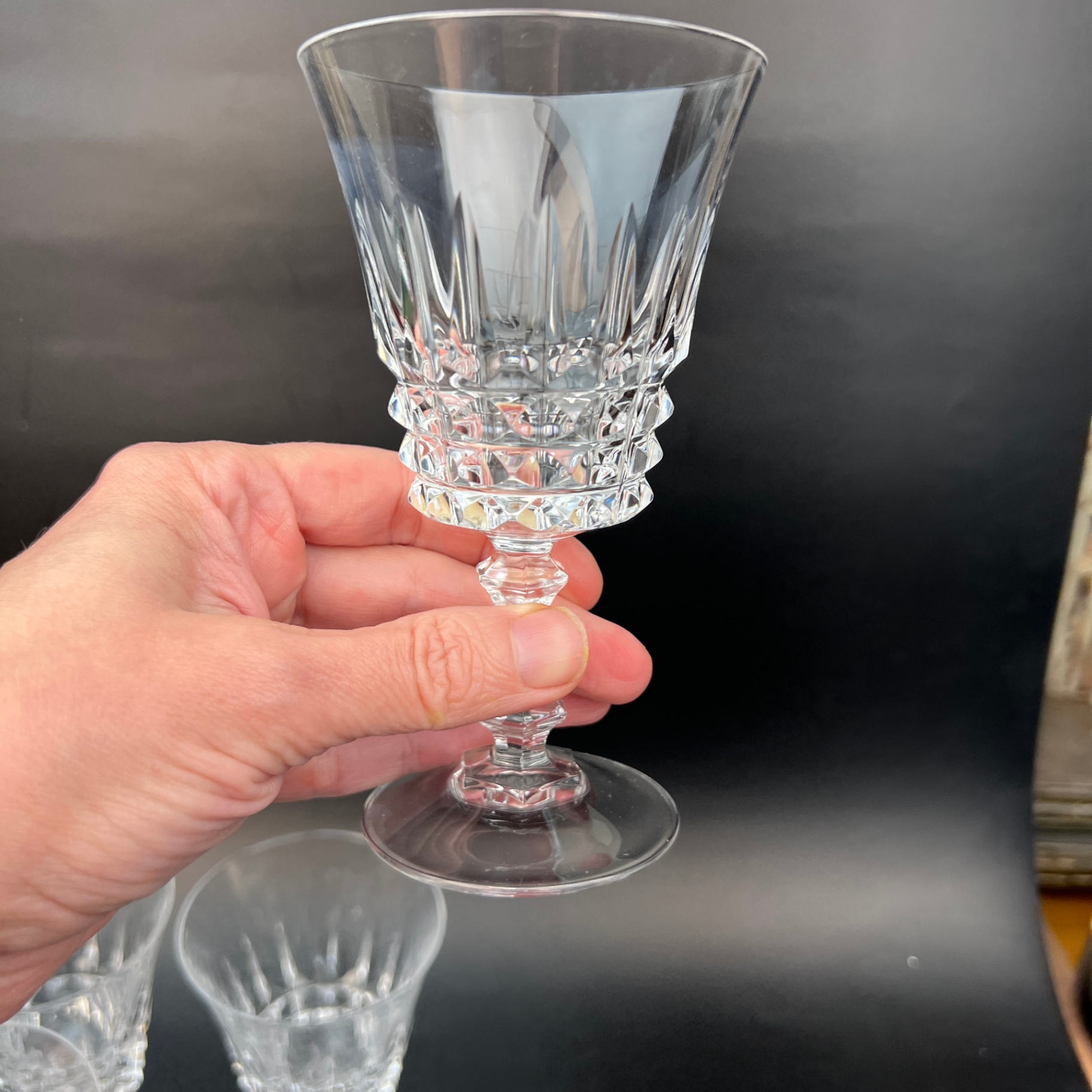Cristal d'Arques Tuilleries Vilandry Four Smaller Glasses - image 4 of 4