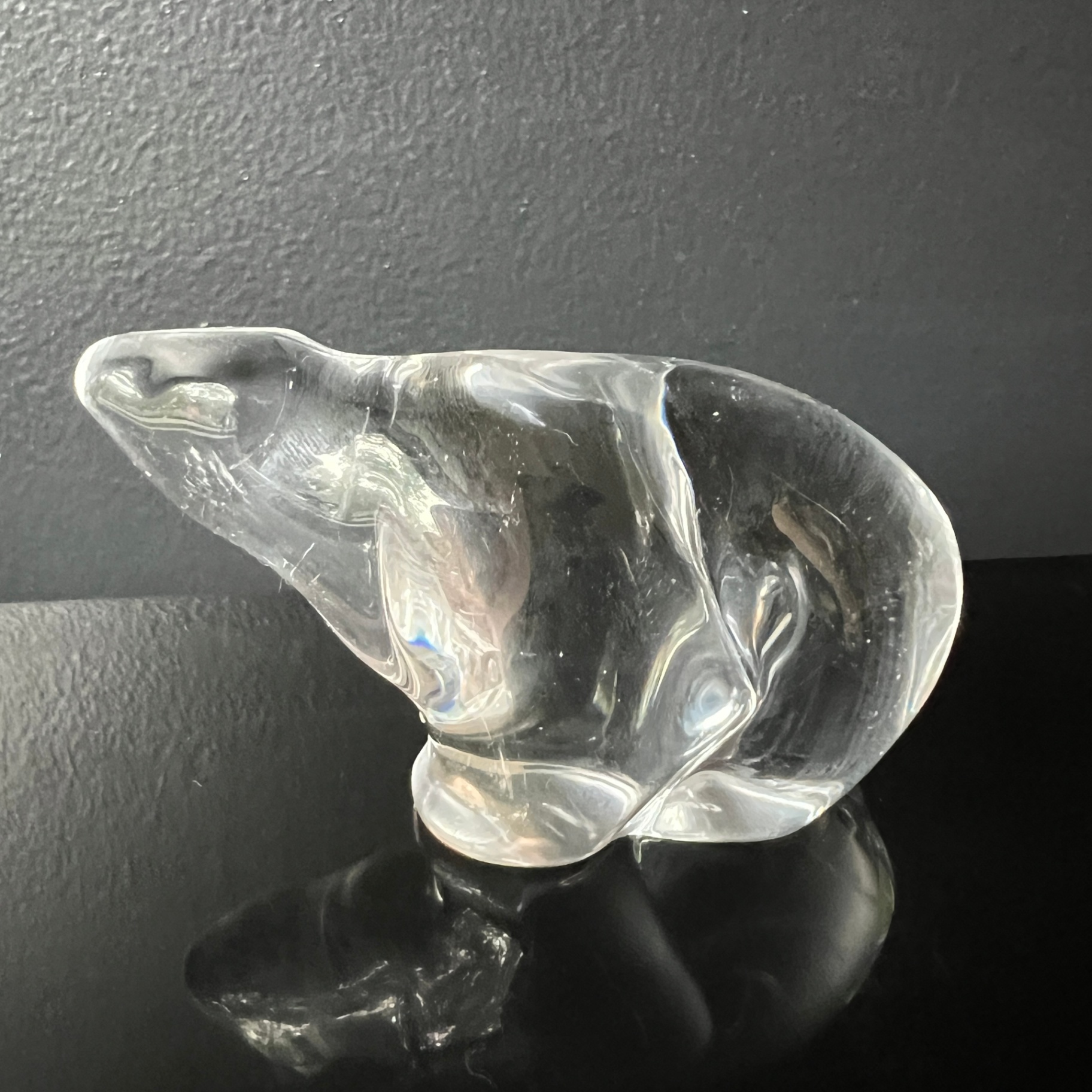 Hadeland Crystal Polar Bear Signed Glassverk Norway Figurine - image 1 of 6