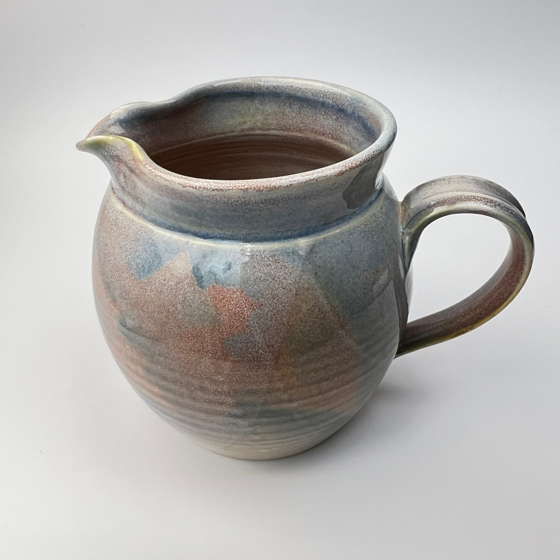Large Studio Pottery Jug or Vase Signed Sheena Pastel Colours - image 3 of 6