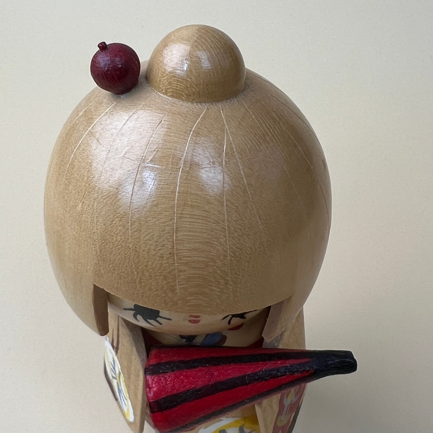 Japanese Kokeshi Doll Stamped By Maker Wooden Folk Art - image 4 of 7