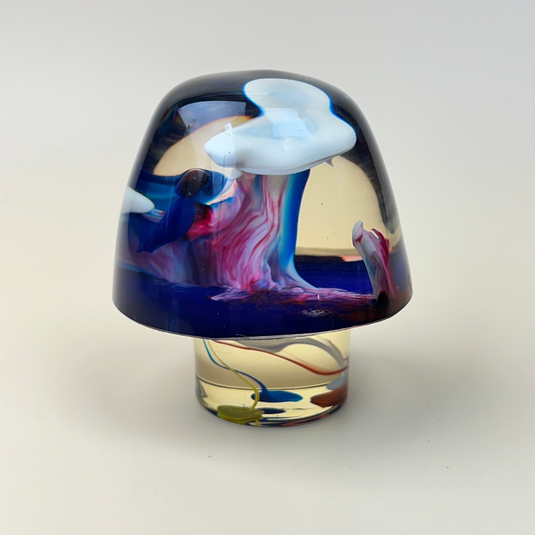 Vintage 60s 70s Lucite Mushroom Groovy MCM Hippie Kitsch Decor - image 1 of 7