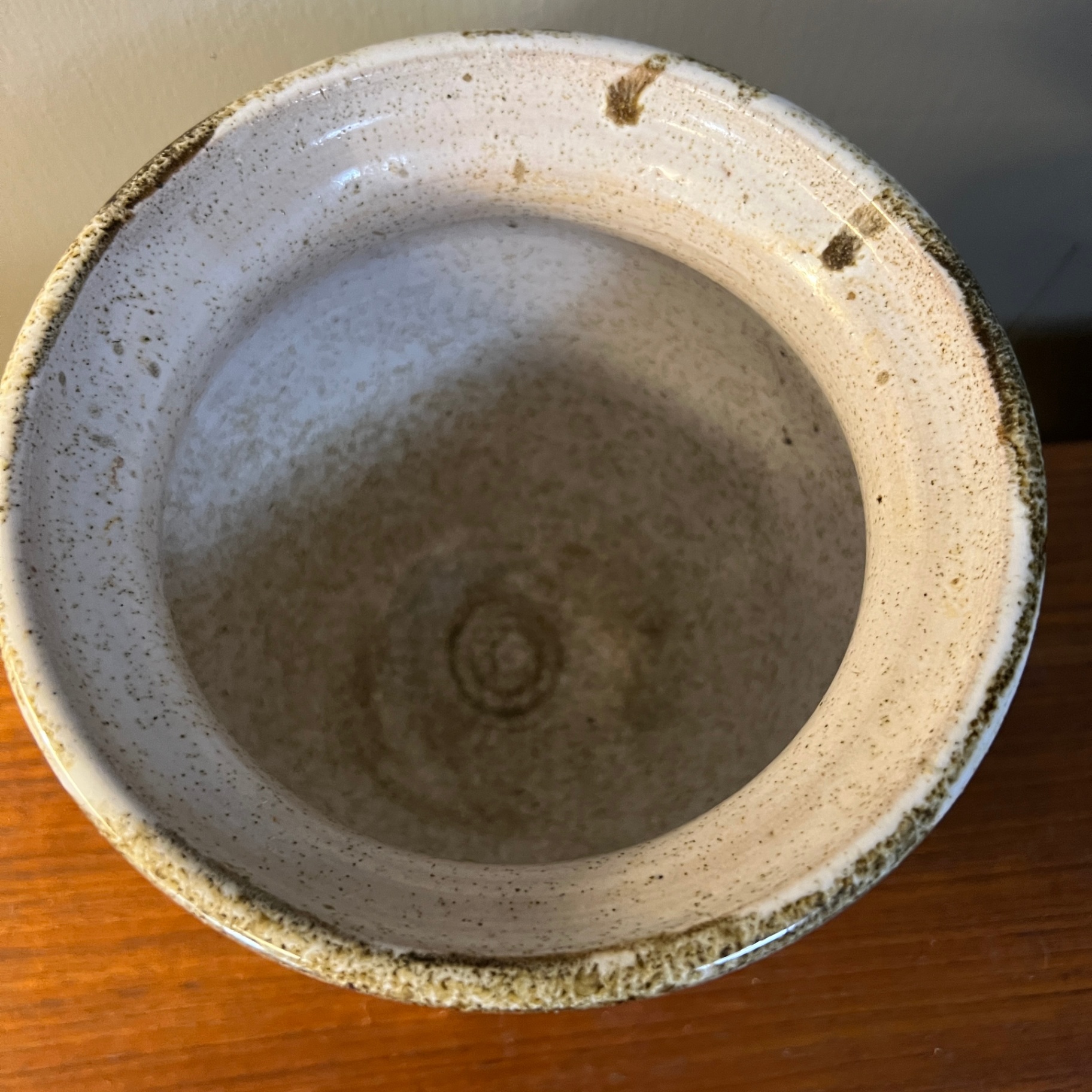 Signed Studio Art Pottery Planter Dierk Earth Tones Plant Pot - image 3 of 6