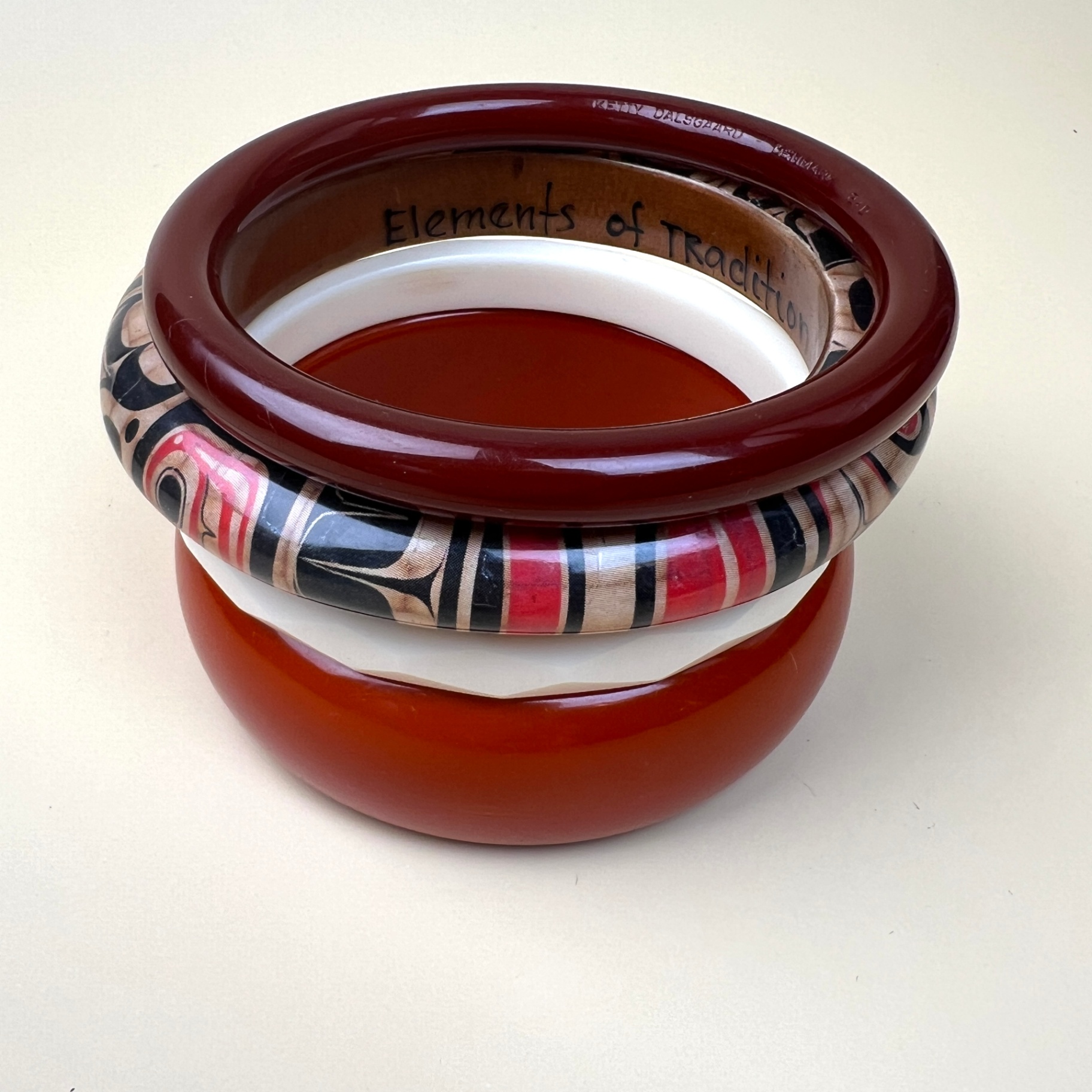 Chunky Bangle Lot Haida Design Denmark and More - image 1 of 9