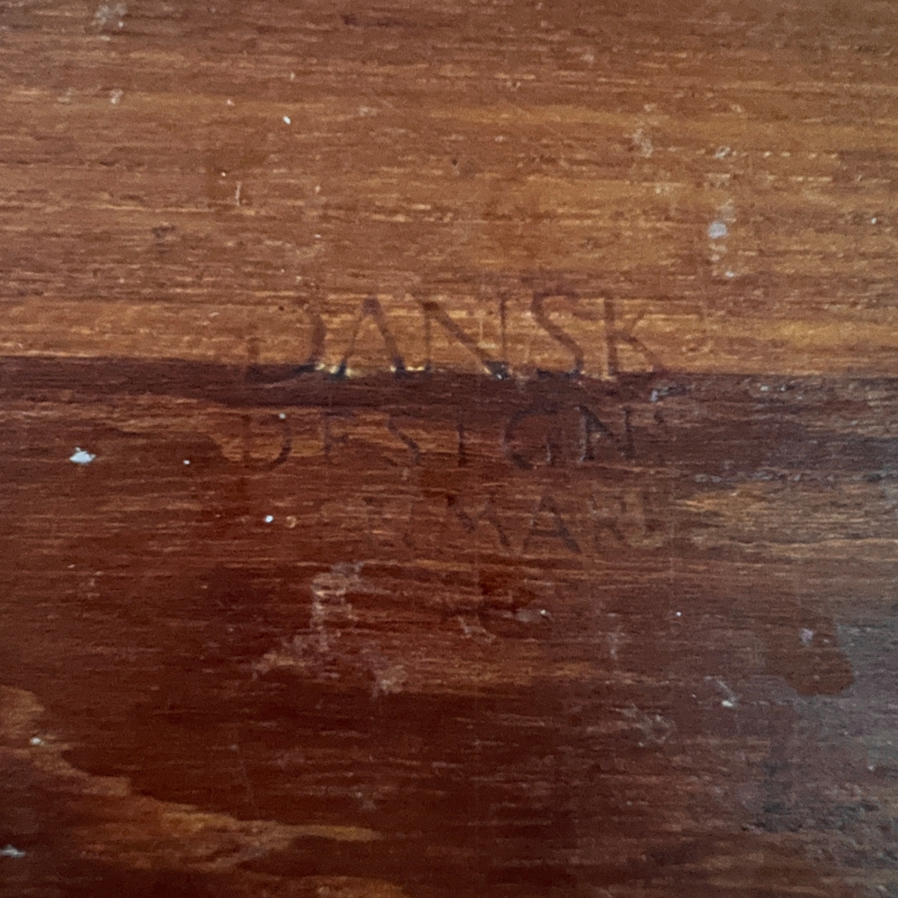 Large Dansk Surfboard Tray Jens Quistgaard IHQ Staved Teak MCM - image 7 of 8