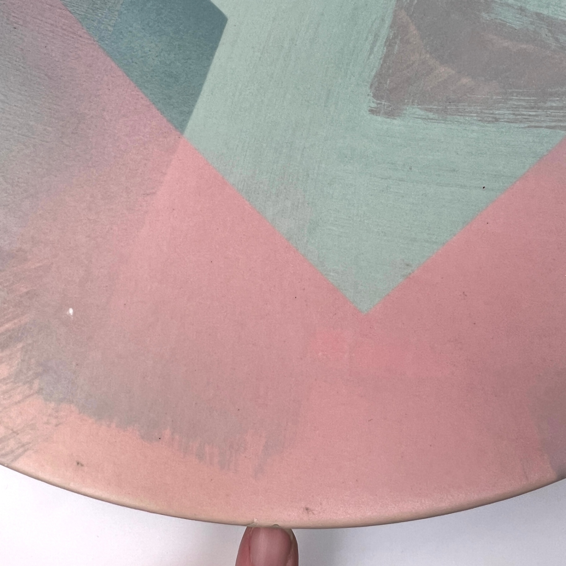 Huge John Bergen Studio Pottery Plate Charger Platter Memphis Milano 80s Style - image 3 of 6