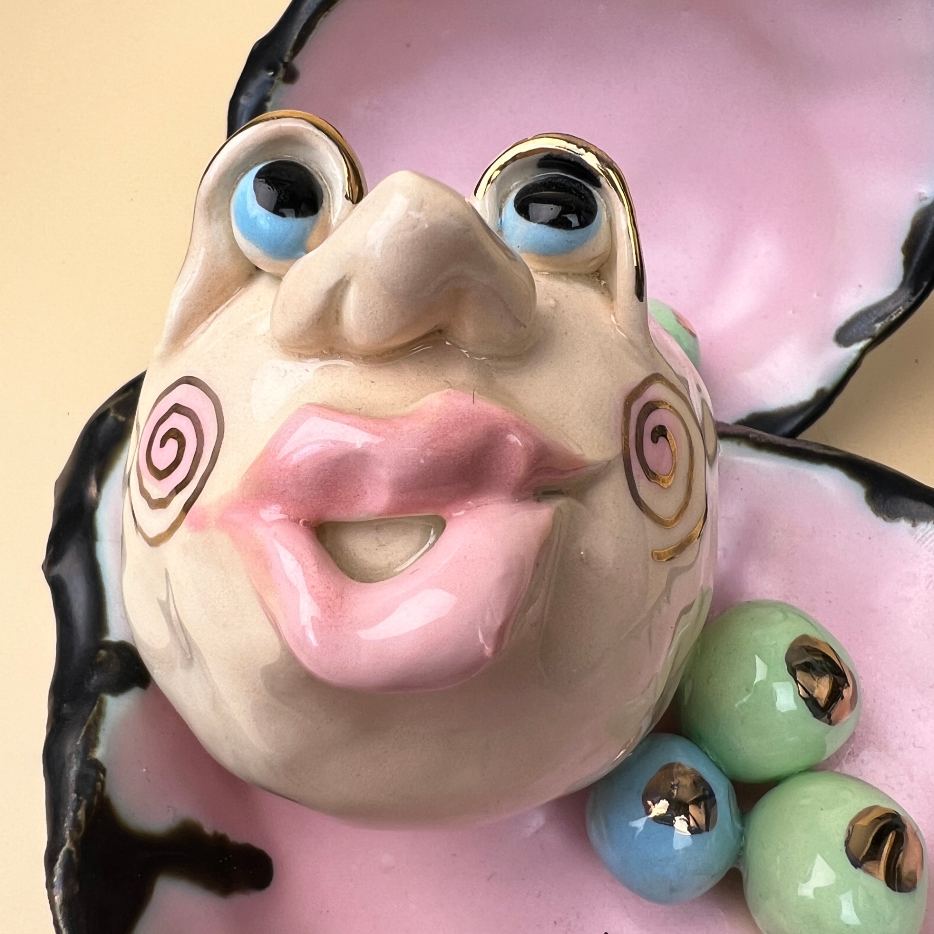 Lorie Schinko Canadian Ceramic Artist Sexy Oyster Clam Figure Whimsical - image 2 of 7